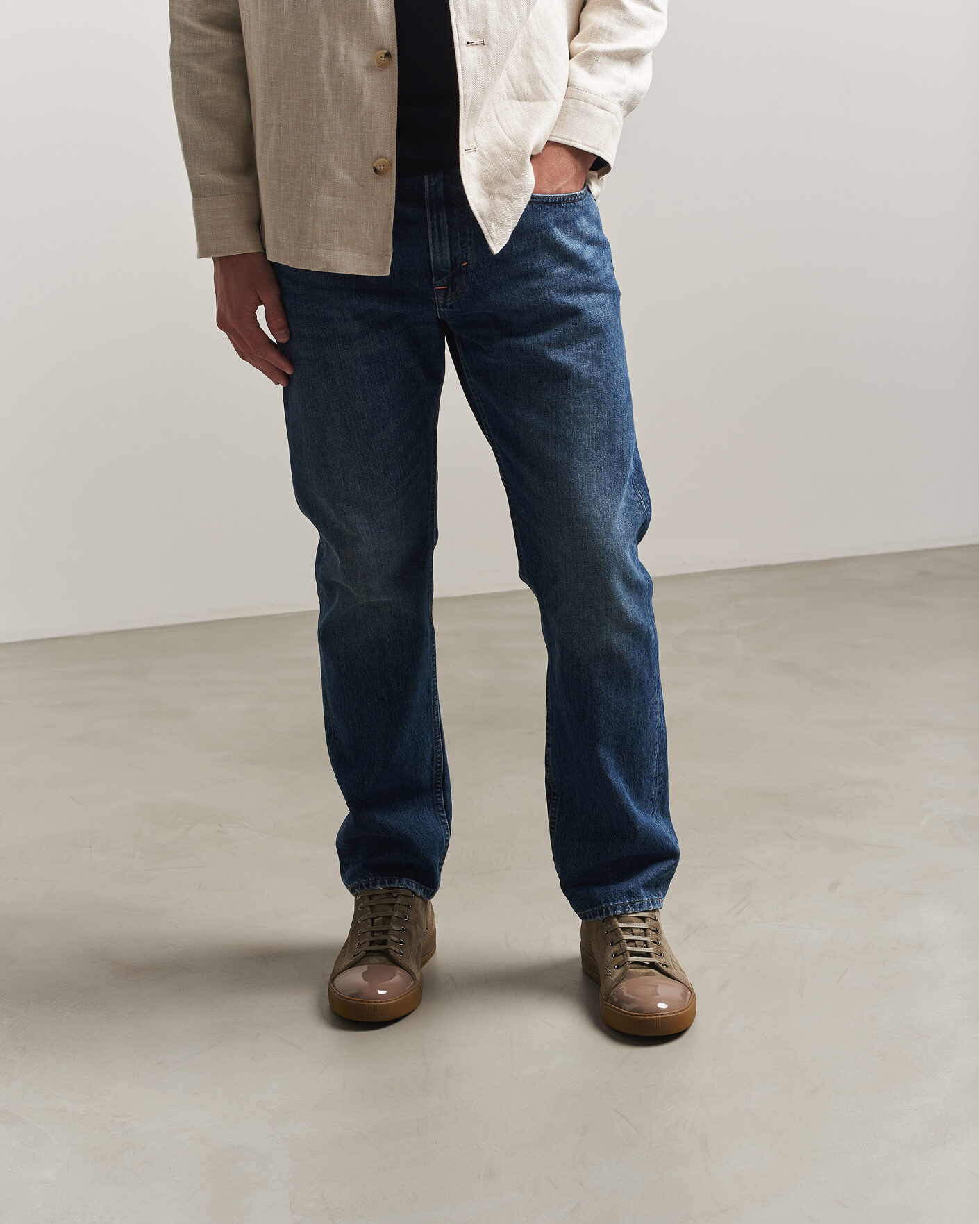 Mies | Tennarit | Lanvin | DBB1 Patent Cap Toe Sneakers Khaki