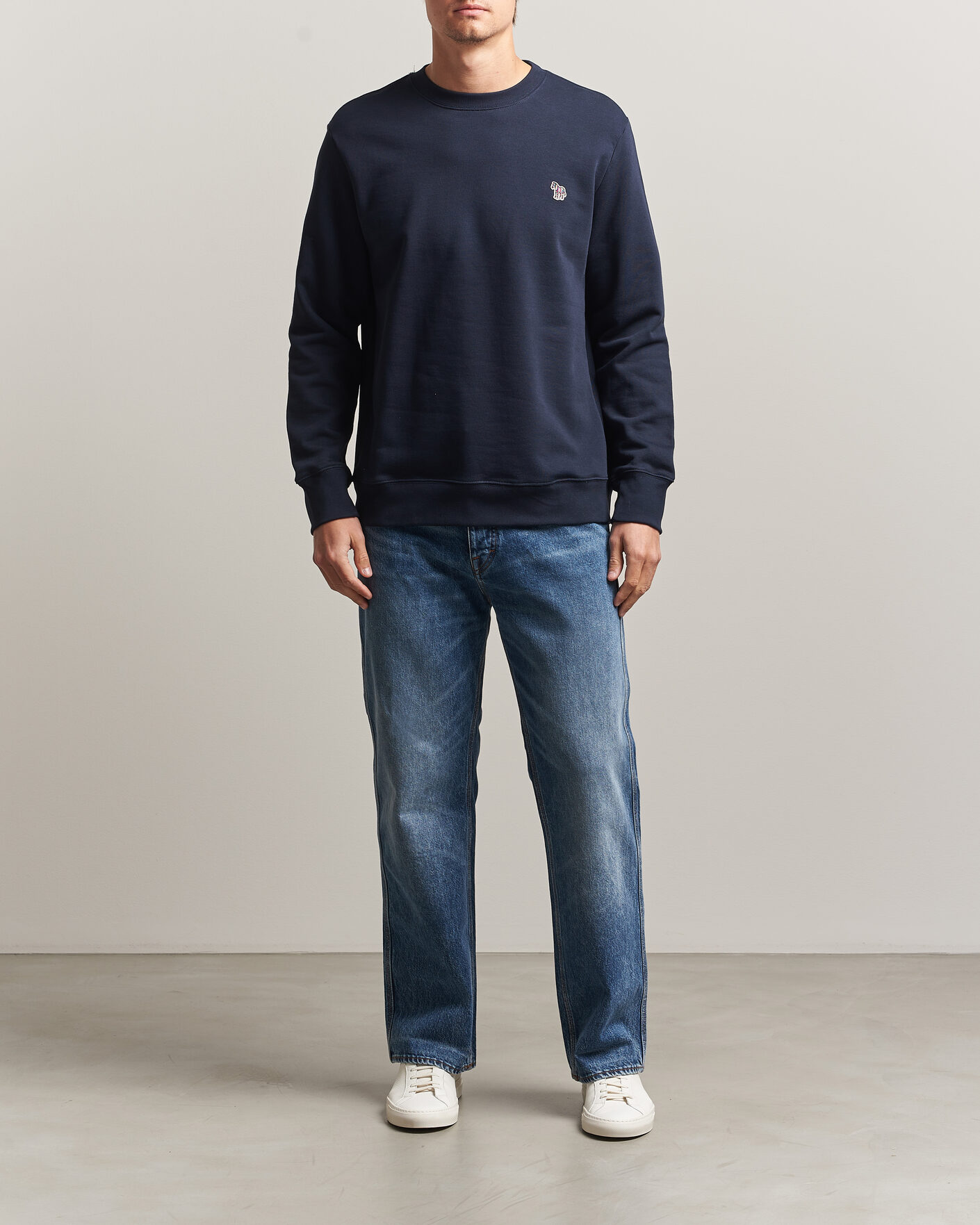 Mies | Puserot | PS Paul Smith | Zebra Organic Cotton Sweatshirt Navy