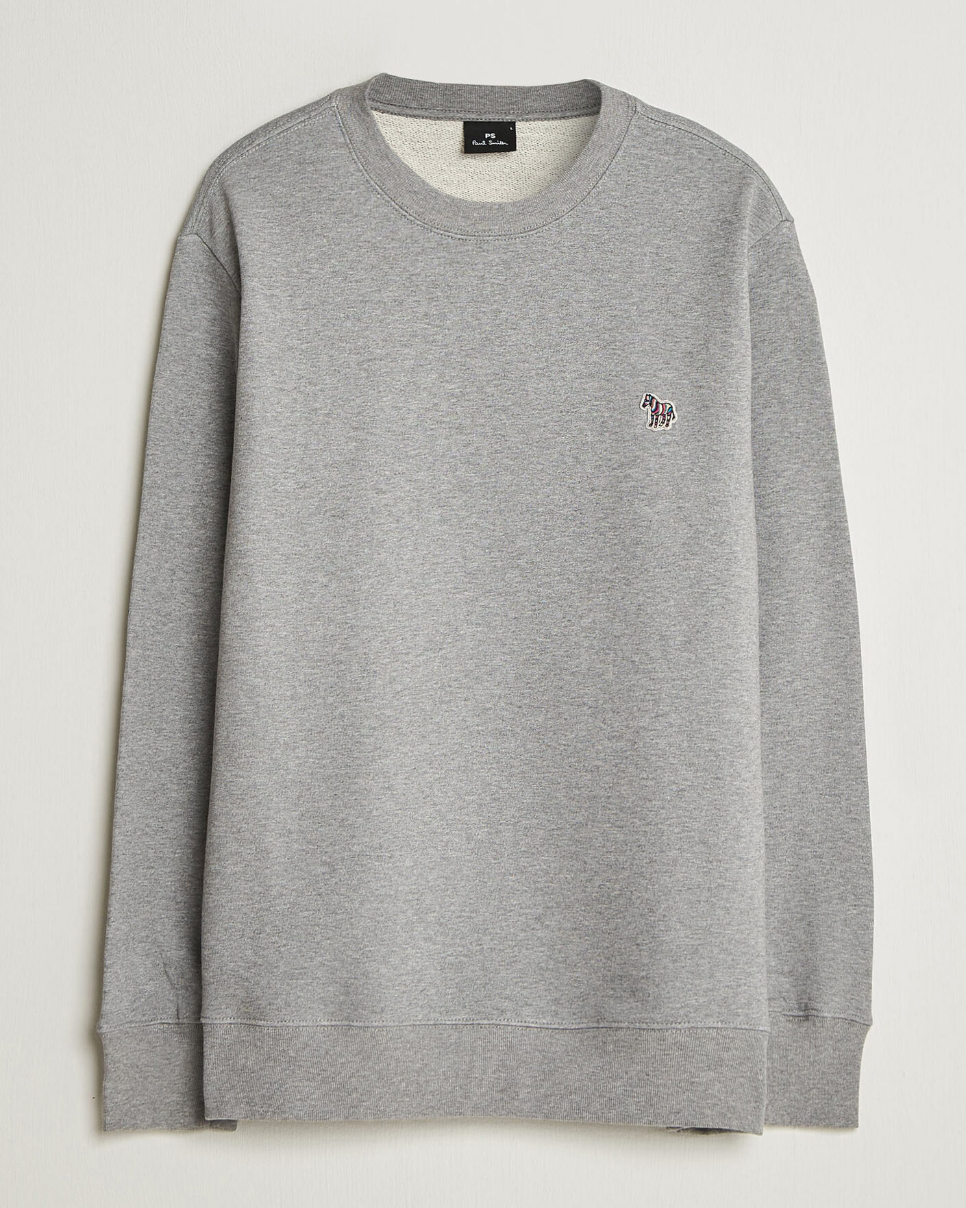 Mies | Puserot | PS Paul Smith | Zebra Organic Cotton Sweatshirt Grey Melange