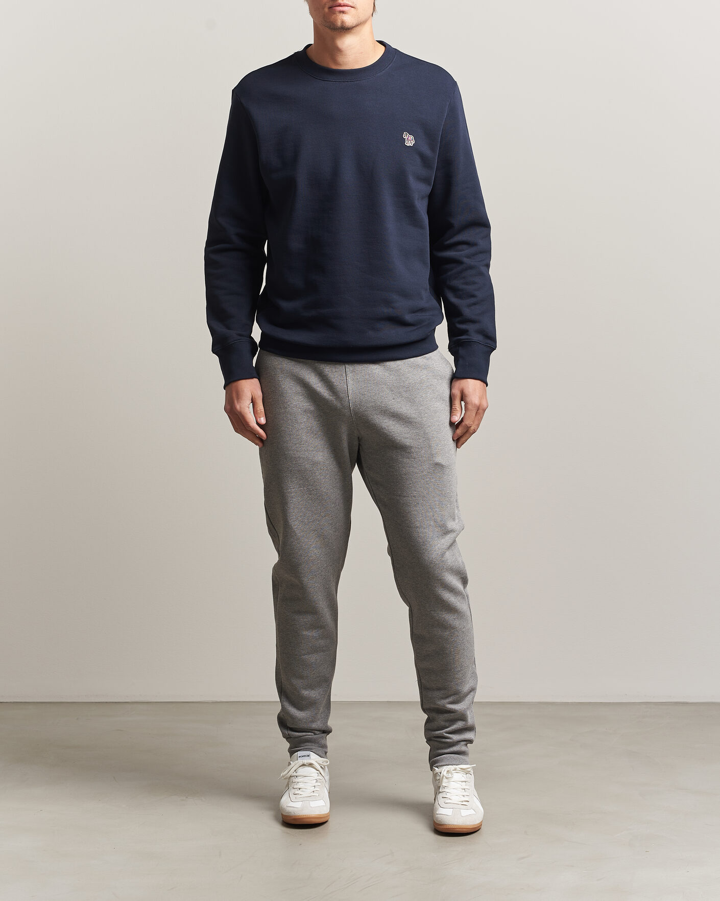 Mies | Housut | PS Paul Smith | Zebra Organic Cotton Sweatpants Grey Melange