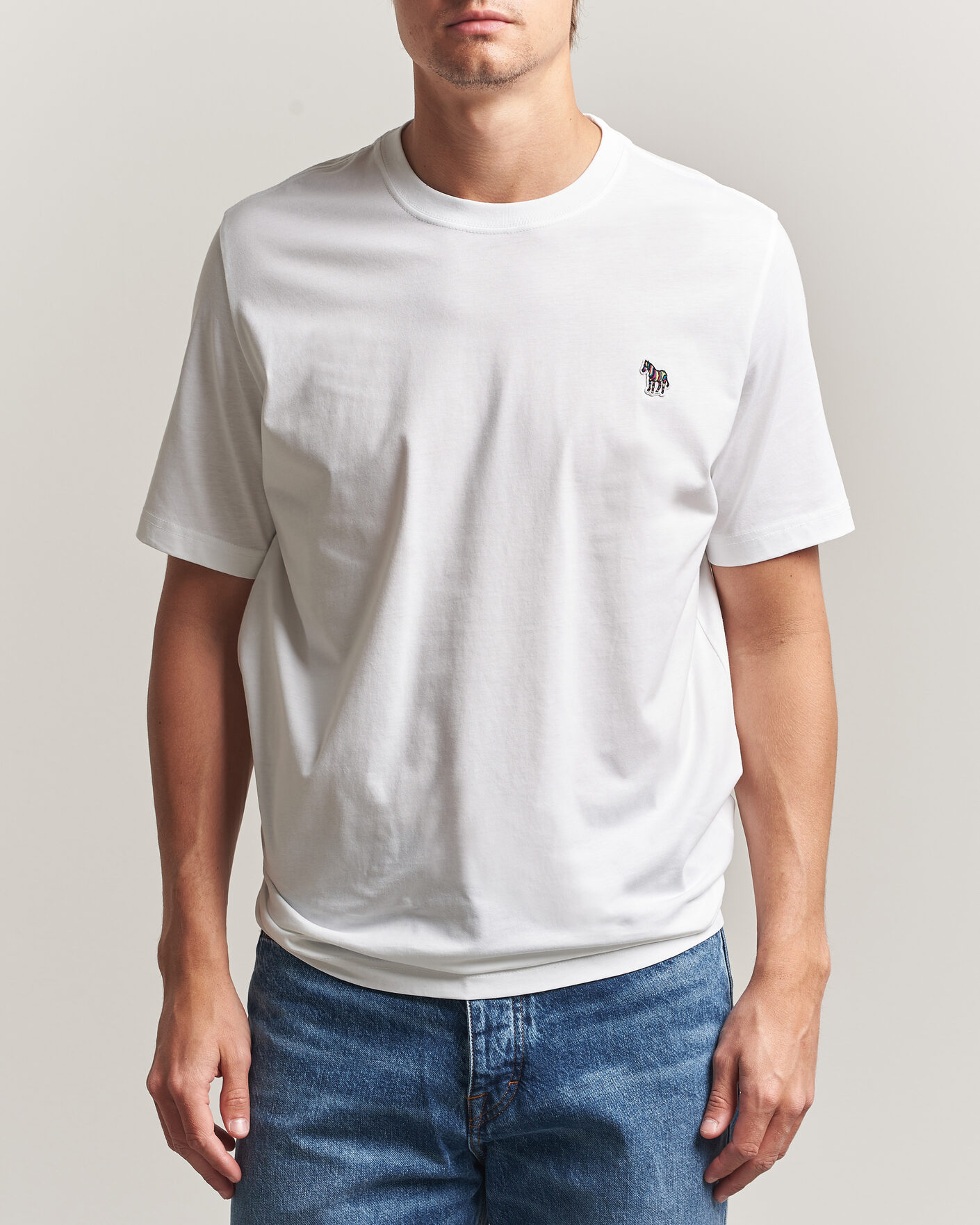 Mies | T-paidat | PS Paul Smith | Organic Cotton Zebra T-Shirt White