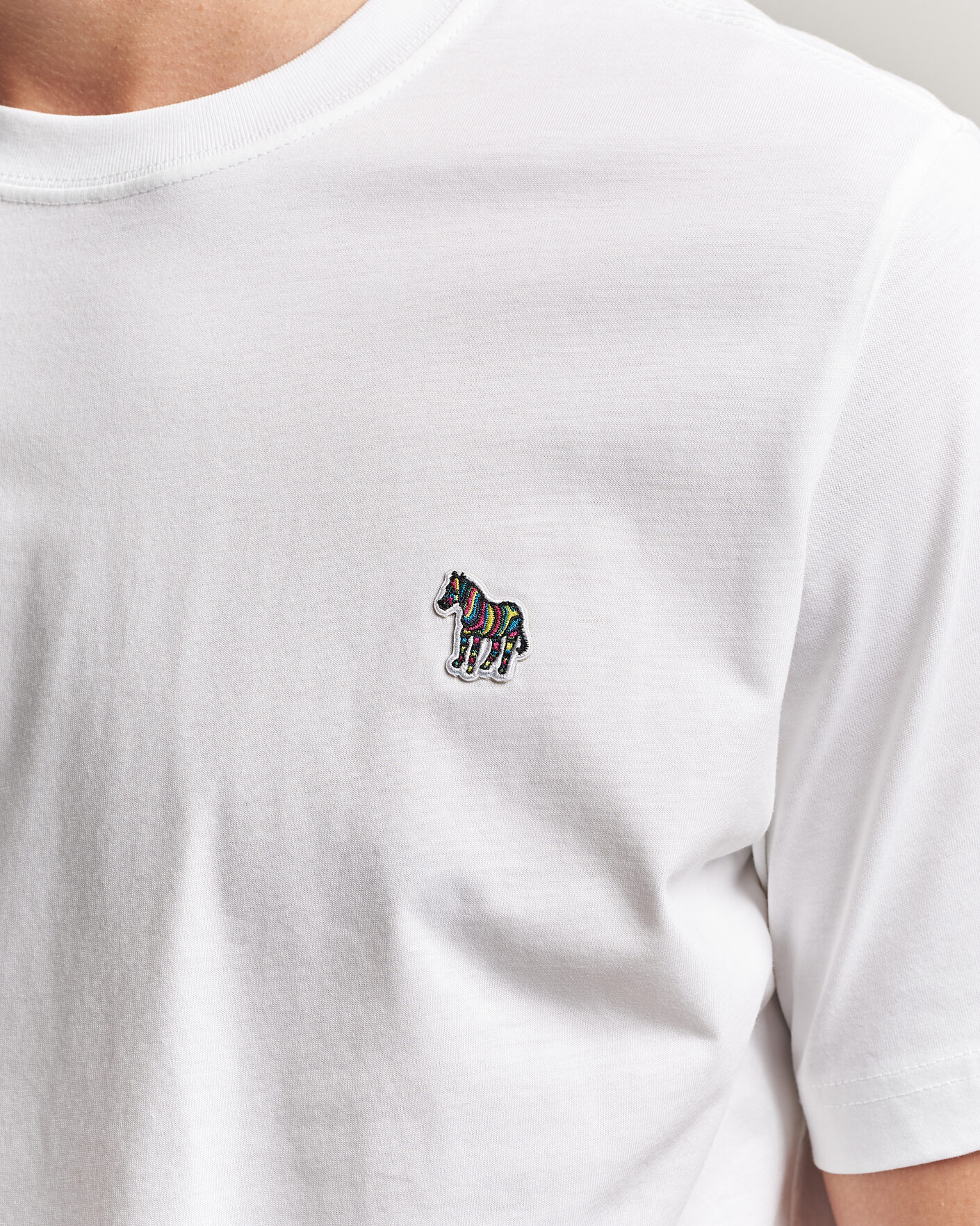 Mies | T-paidat | PS Paul Smith | Organic Cotton Zebra T-Shirt White