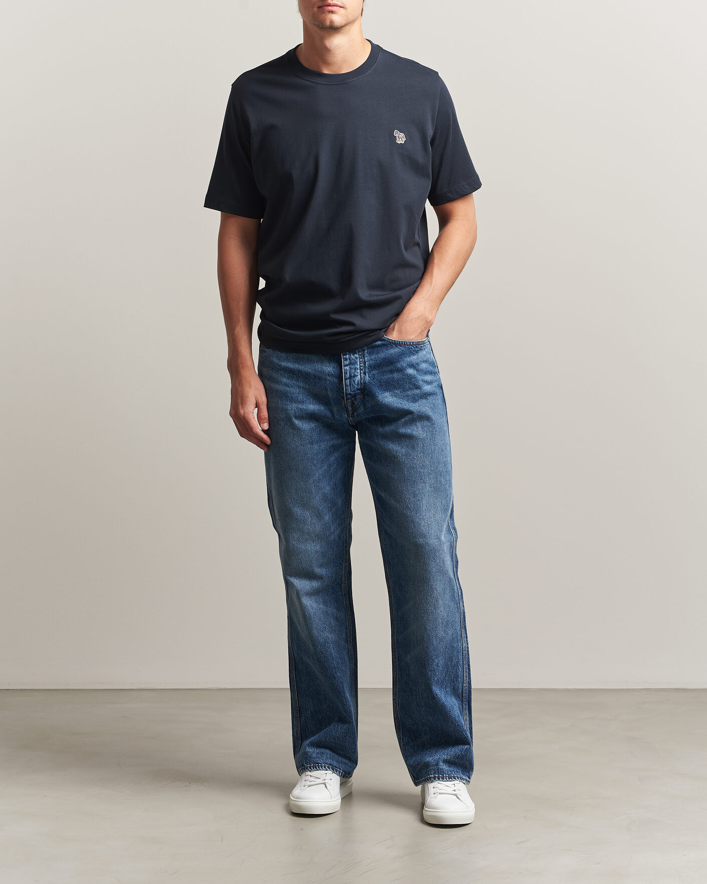 Mies | T-paidat | PS Paul Smith | Organic Cotton Zebra T-Shirt Navy