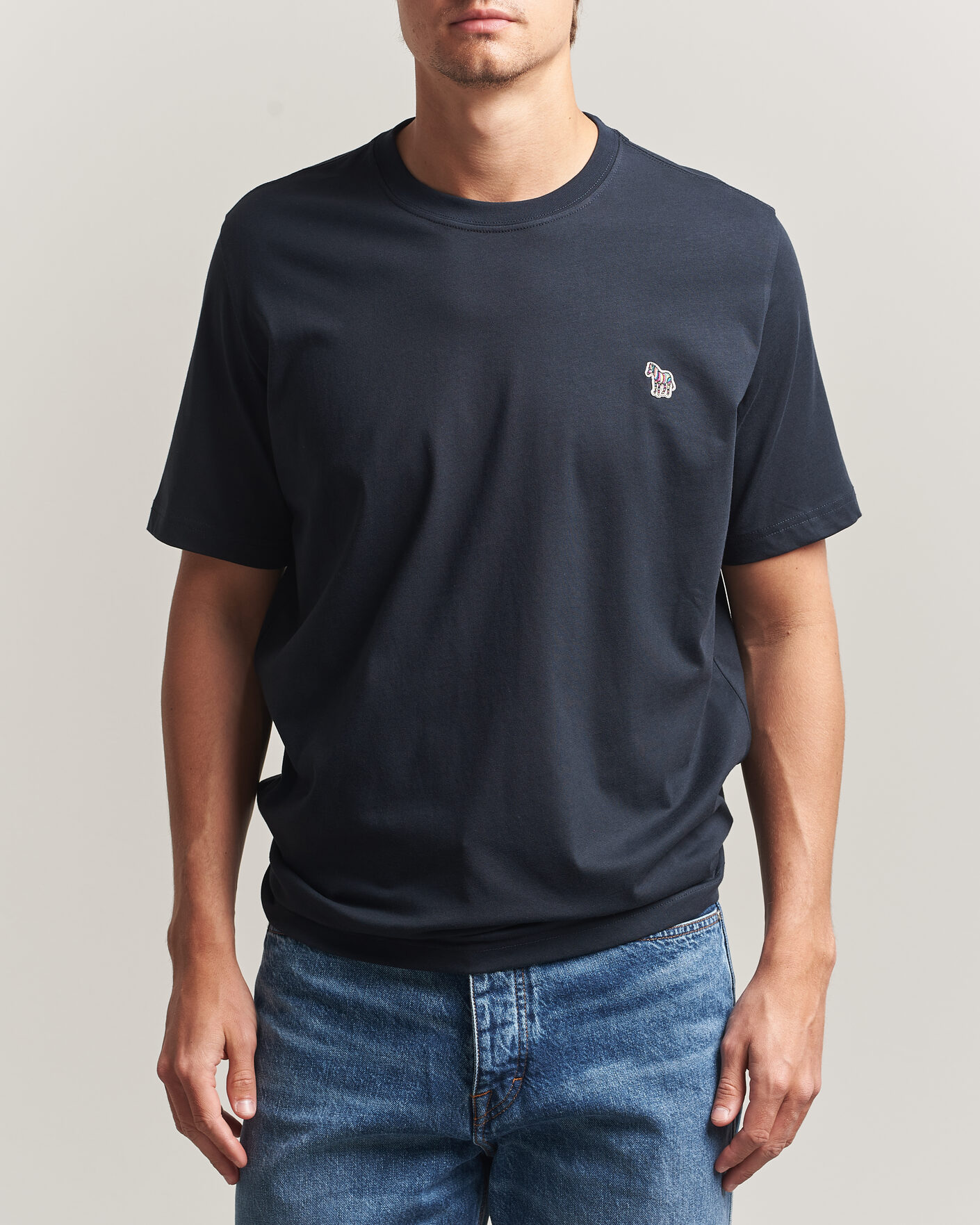 Mies | T-paidat | PS Paul Smith | Organic Cotton Zebra T-Shirt Navy
