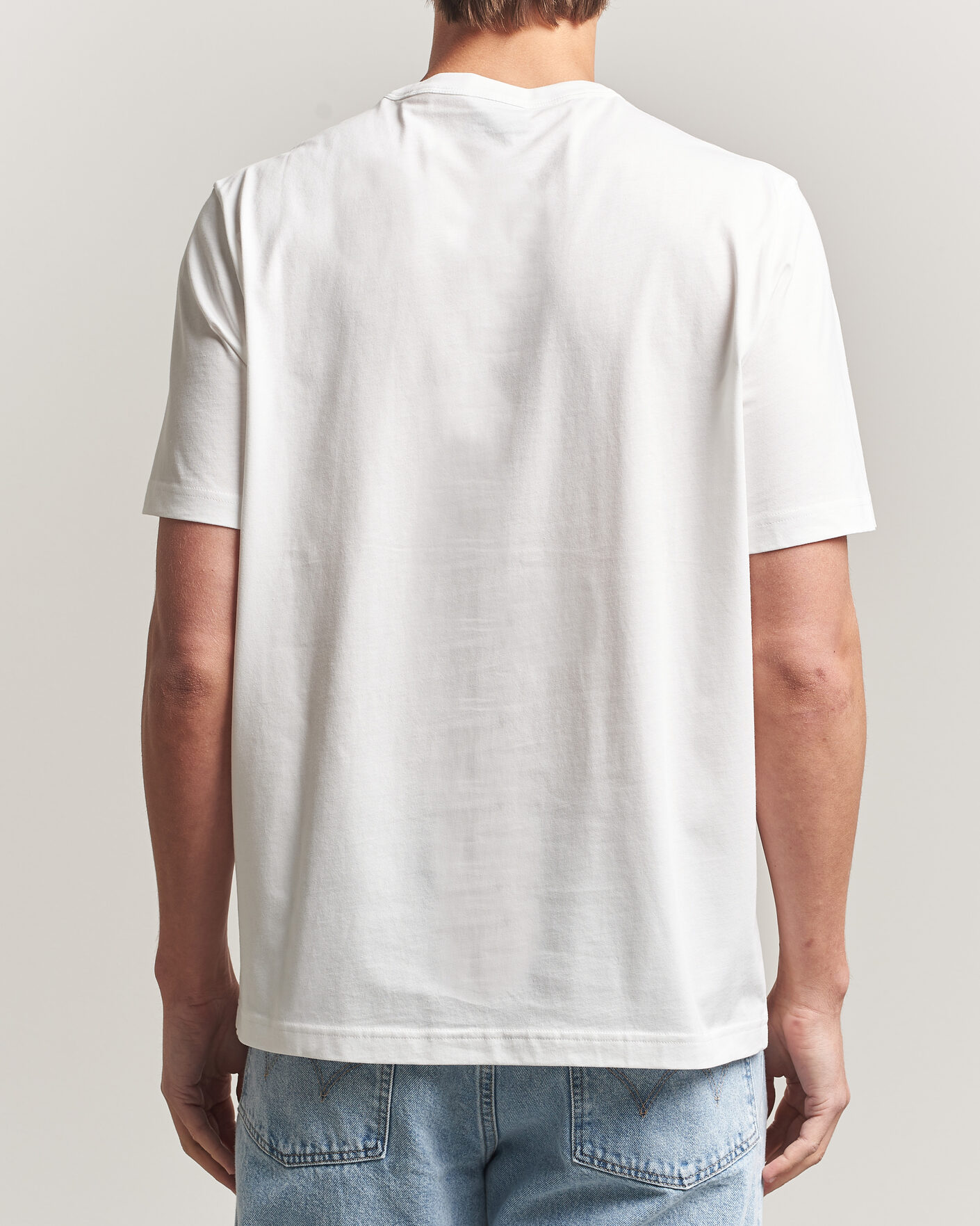Mies | T-paidat | PS Paul Smith | Hand Crew Neck T-Shirt White