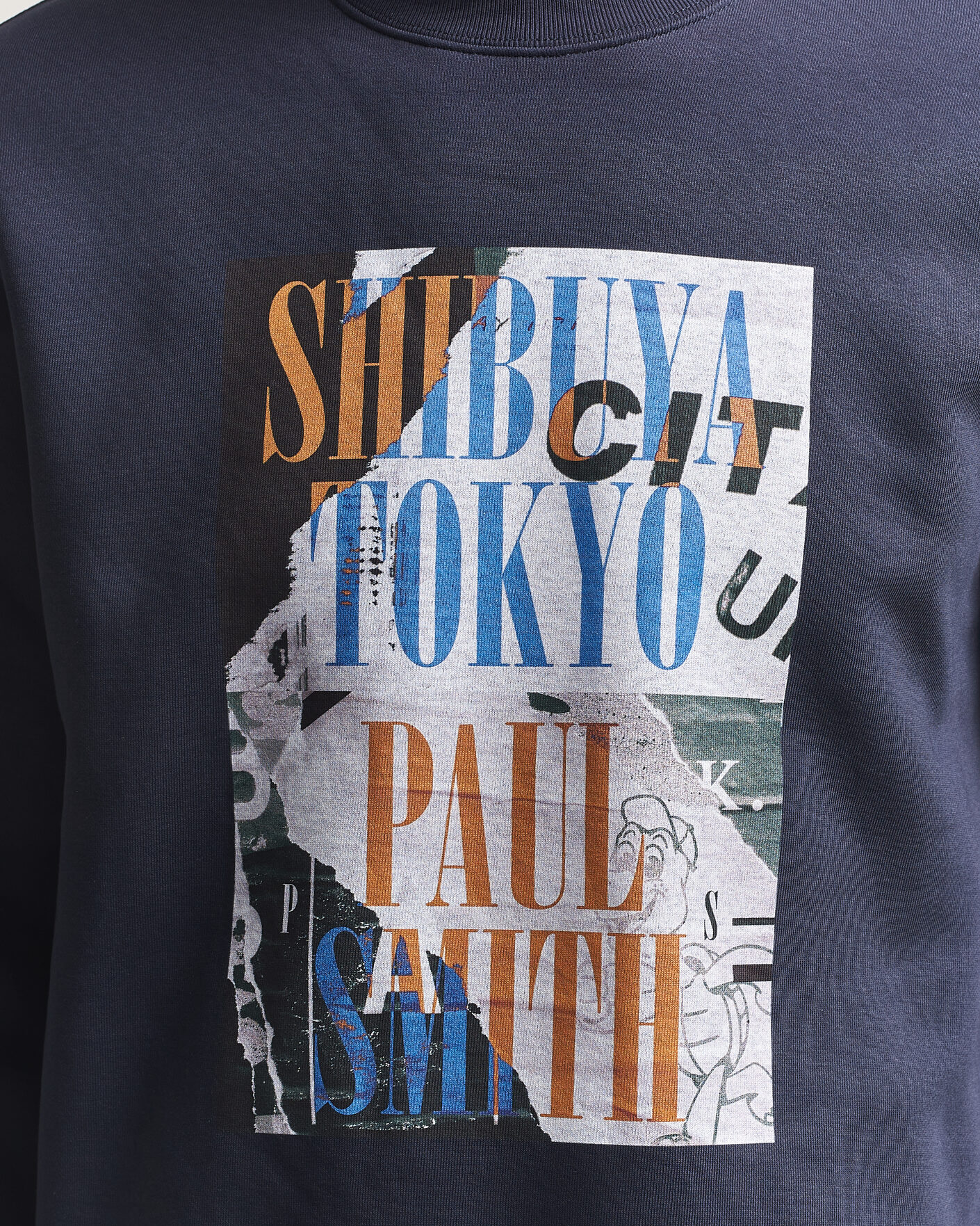 Mies | Puserot | PS Paul Smith | Shibuya Tokyo Crew Neck Sweatshirt Navy