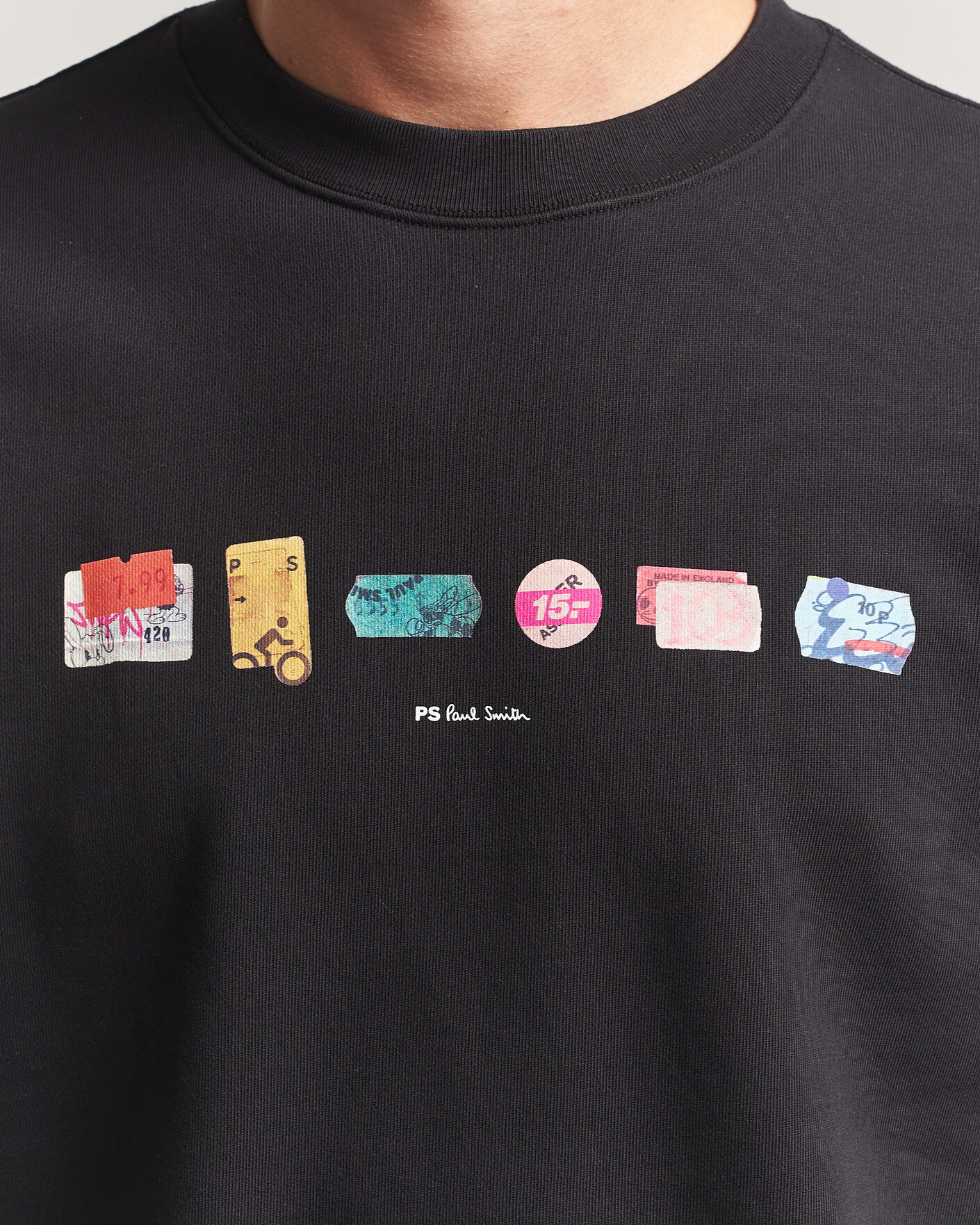Mies | Puserot | PS Paul Smith | In A Row Crew Neck Sweatshirt Black
