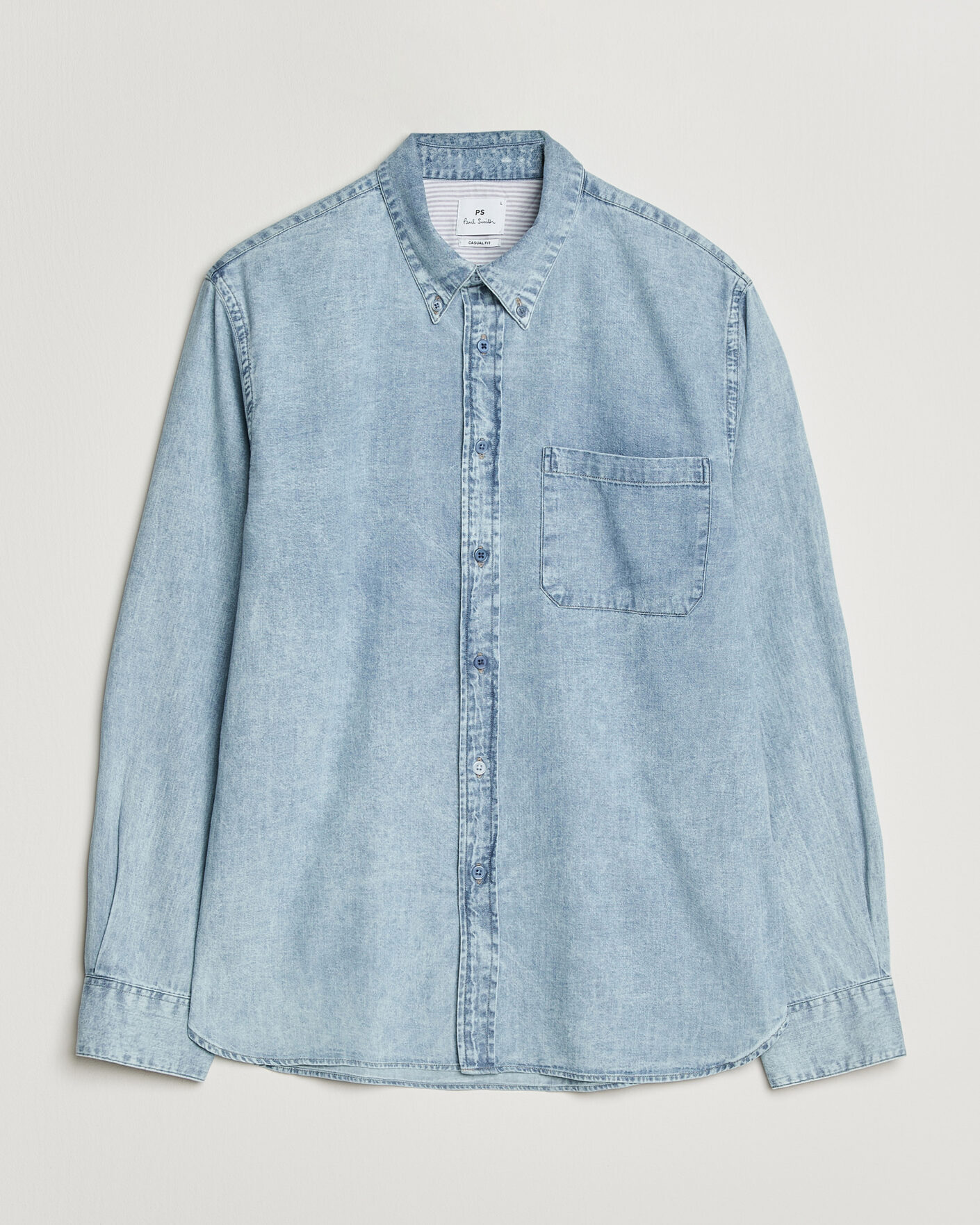 Mies | Kauluspaidat | PS Paul Smith | Casual Fit Denim Shirt Light Blue