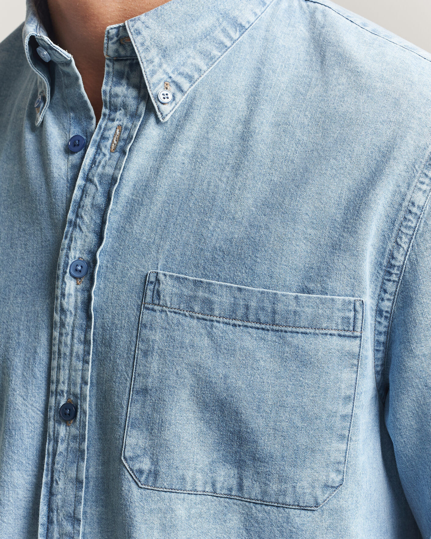 Mies | Kauluspaidat | PS Paul Smith | Casual Fit Denim Shirt Light Blue