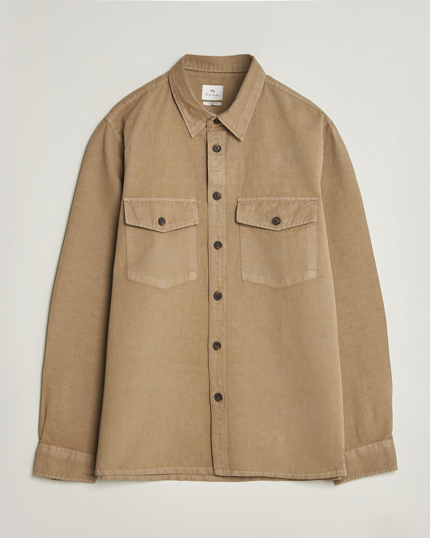 Mies | Kauluspaidat | PS Paul Smith | Casual Fit Cotton Overshirt Beige