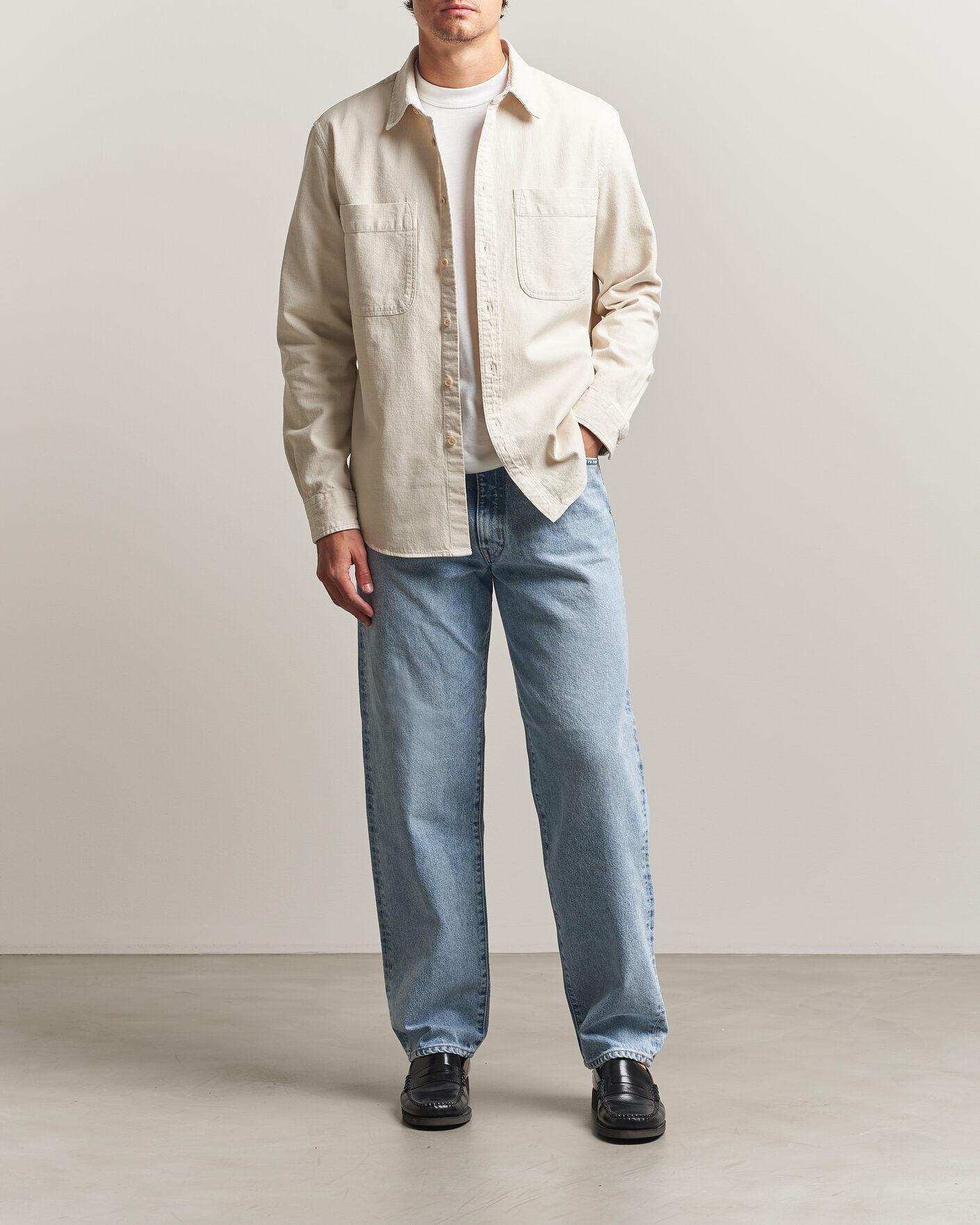 Mies | Kauluspaidat | PS Paul Smith | Casual Fit Cotton Overshirt Off White