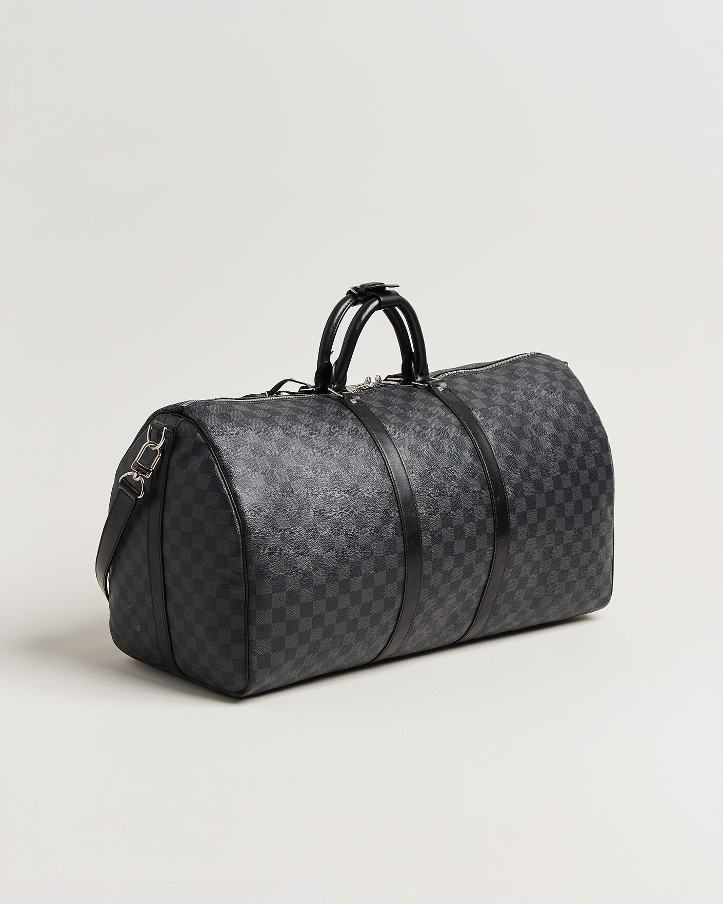 Mies | Pre-Owned & Vintage Bags | Louis Vuitton Pre-Owned | Keepall 55 Bandouliére Damier Graphite