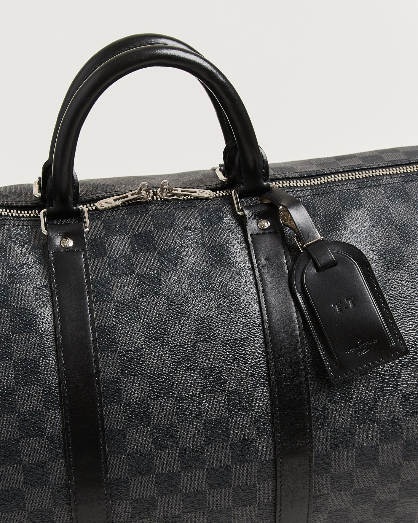 Mies | Pre-Owned & Vintage Bags | Louis Vuitton Pre-Owned | Keepall 55 Bandouliére Damier Graphite
