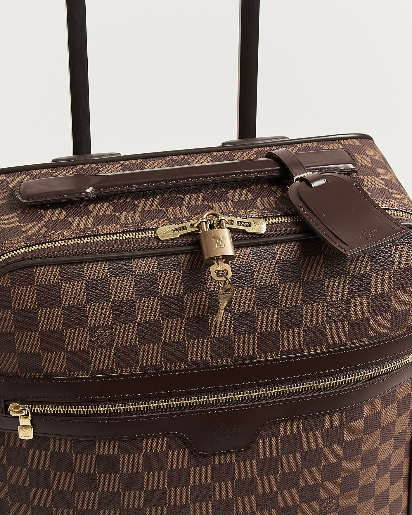 Mies | Pre-Owned & Vintage Bags | Louis Vuitton Pre-Owned | Pegase 45 Trolley Case Damier Ebene