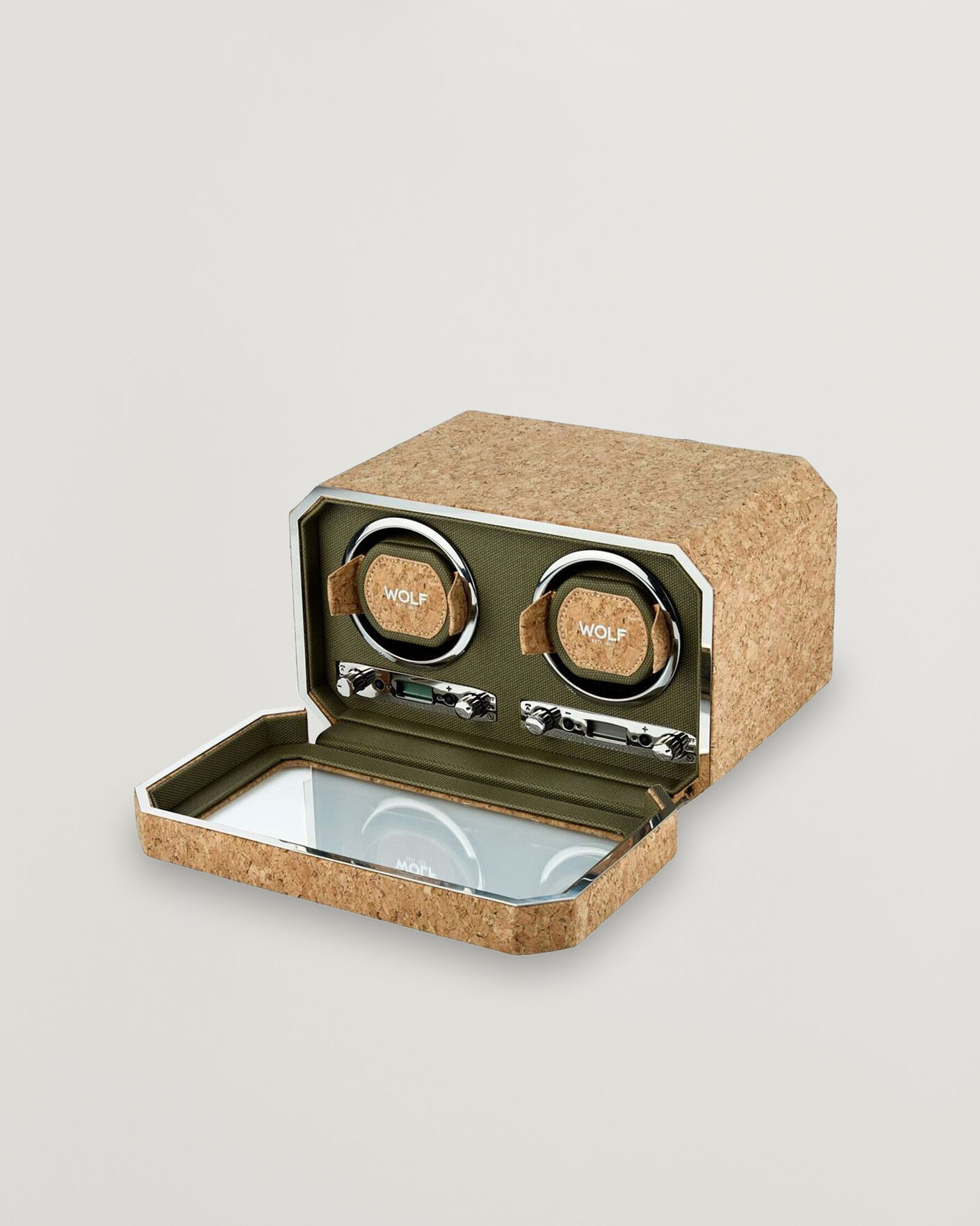 Mies | Kello- ja korurasiat | WOLF | Cortica Double Watch Winder Cork