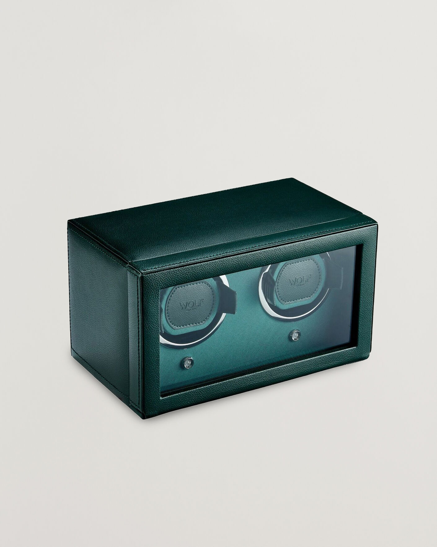 Mies | Kello- ja korurasiat | WOLF | Cub Double Watch Winder With Cover Green