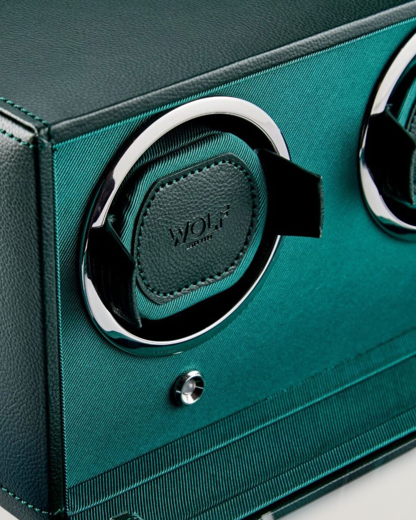 Mies | Kello- ja korurasiat | WOLF | Cub Double Watch Winder With Cover Green