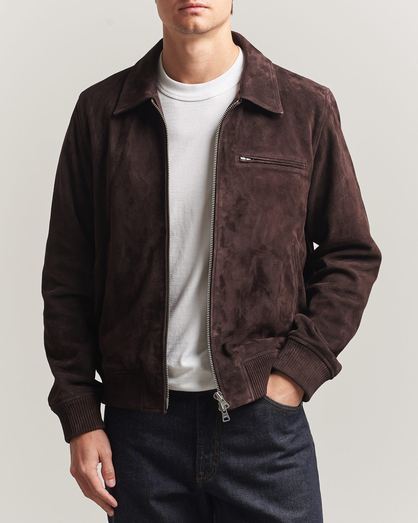 Mies | Takit | NN07 | Owen Suede Jacket Dusky Port