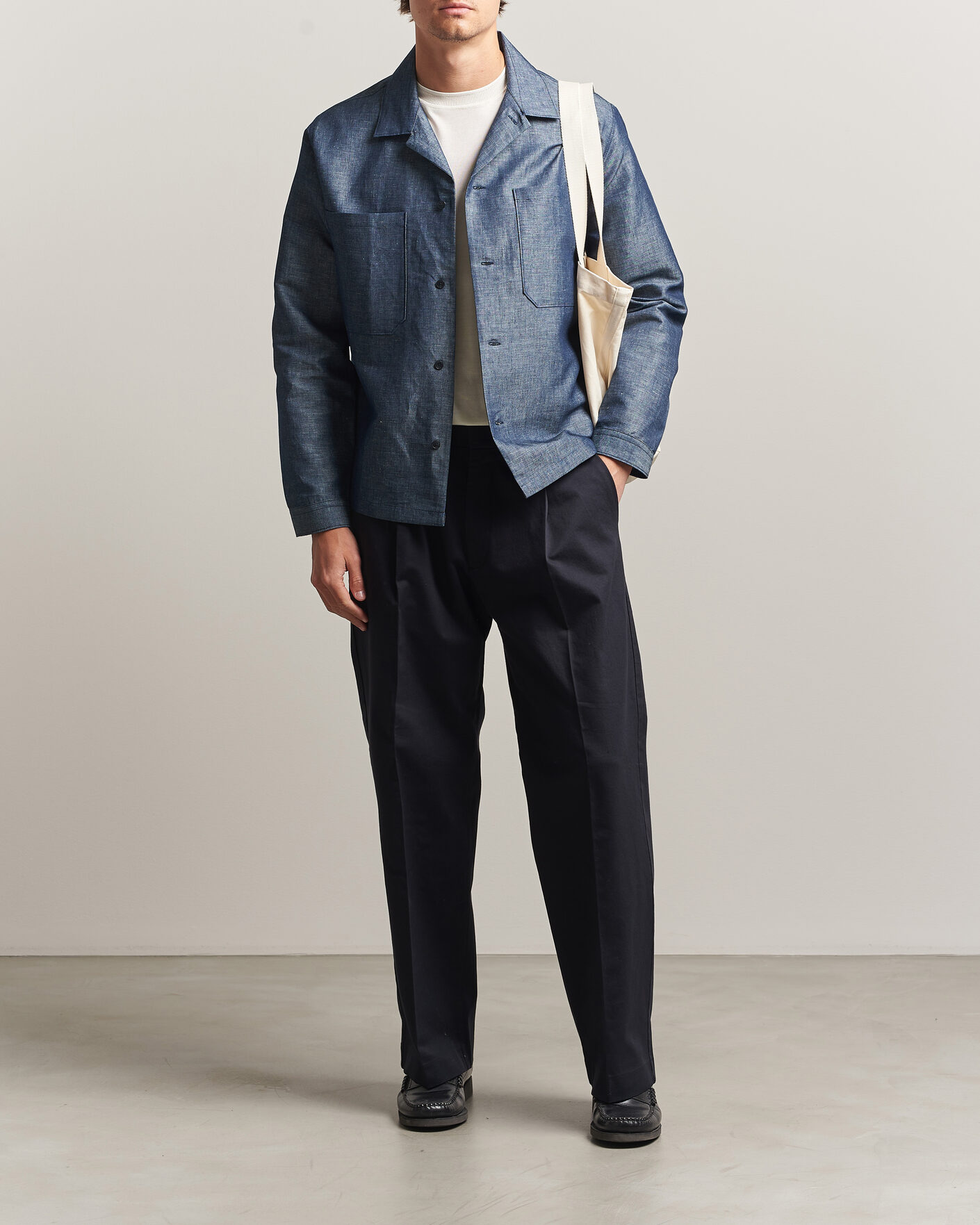 Mies | Kauluspaidat | NN07 | Rob Denim Overshirt Raw Indigo