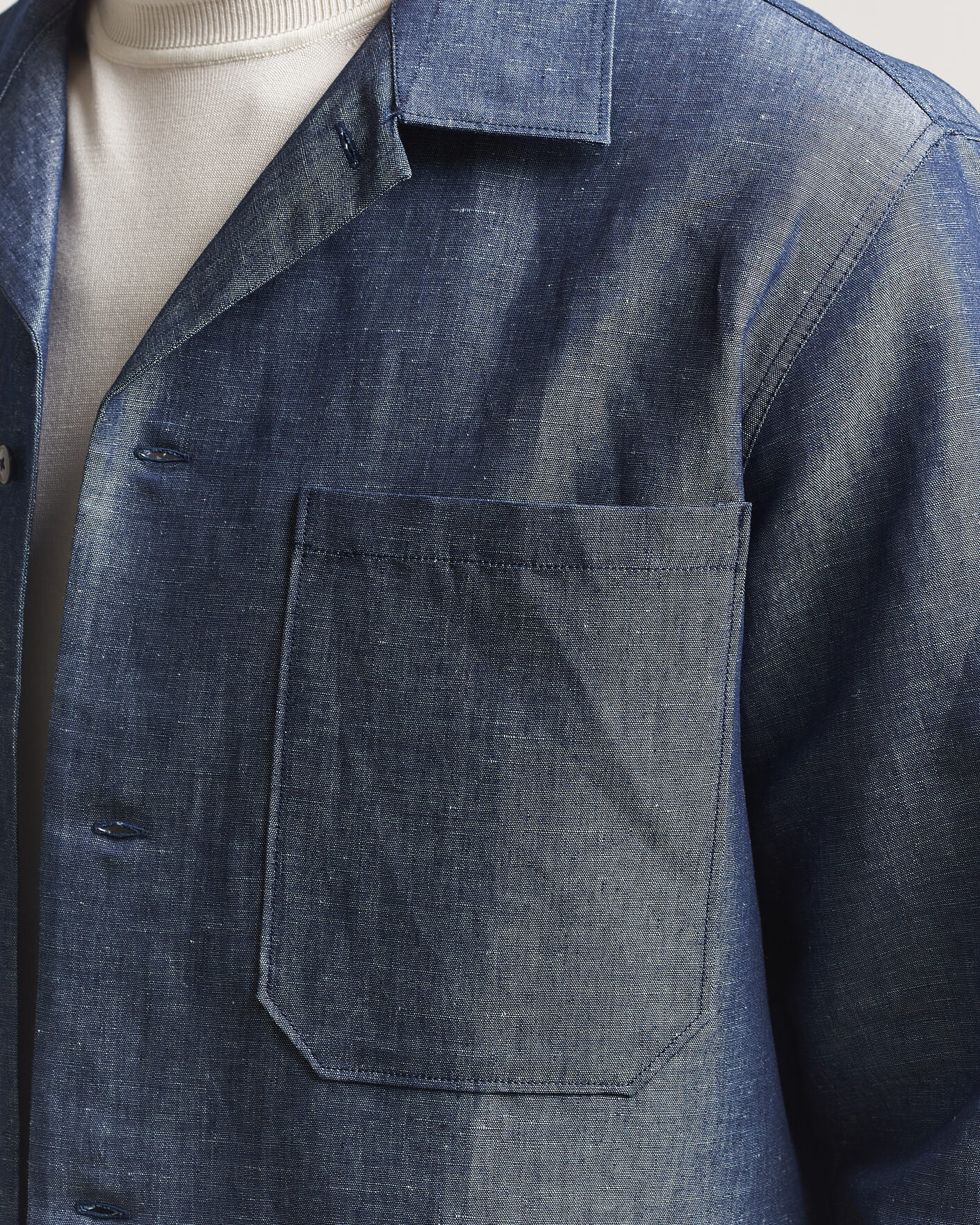 Mies | Kauluspaidat | NN07 | Rob Denim Overshirt Raw Indigo