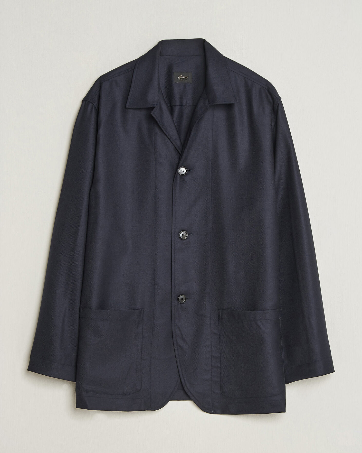Mies | Takit | Brioni | Wool/Cashmere Shirt Jacket Navy