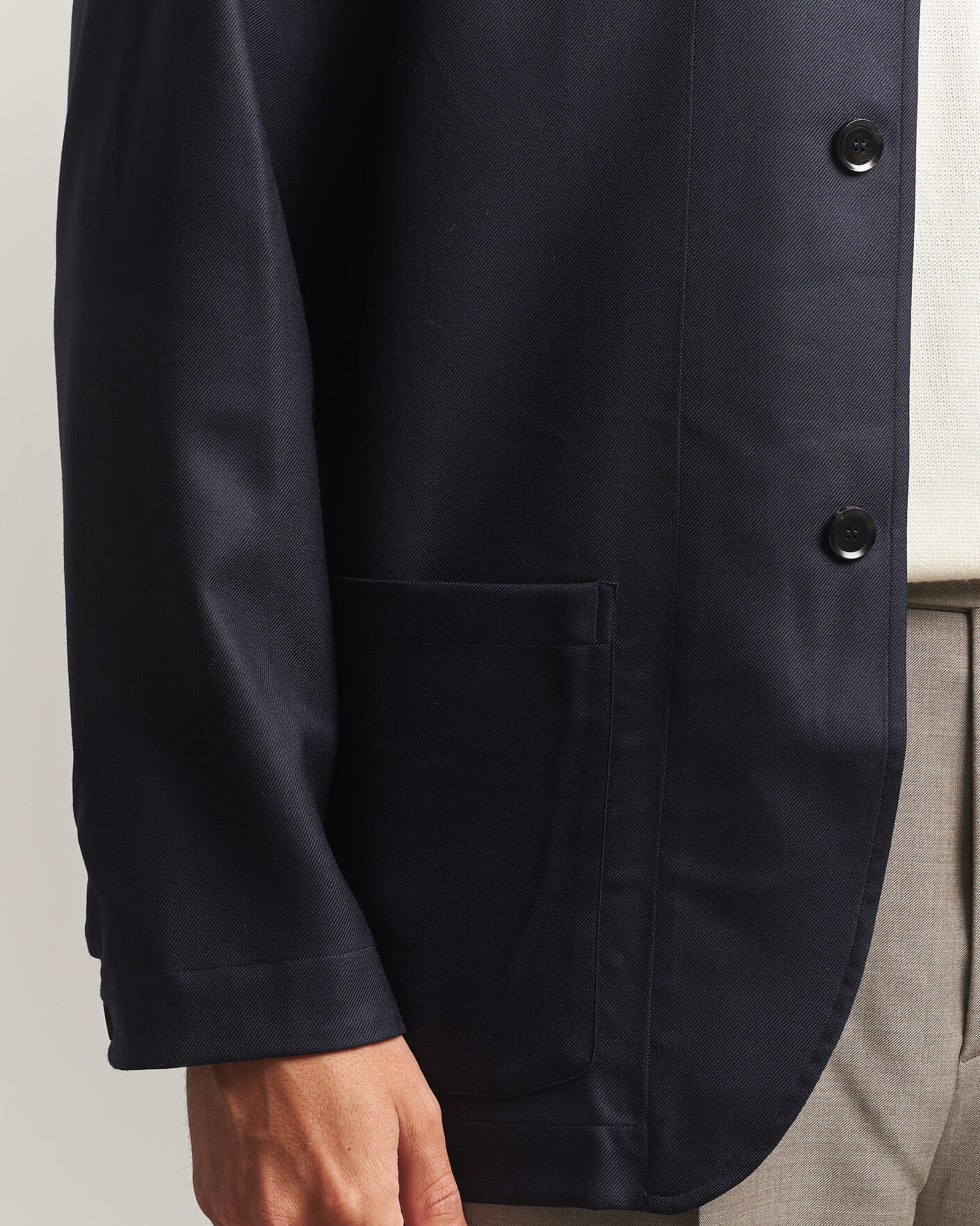 Mies | Takit | Brioni | Wool/Cashmere Shirt Jacket Navy