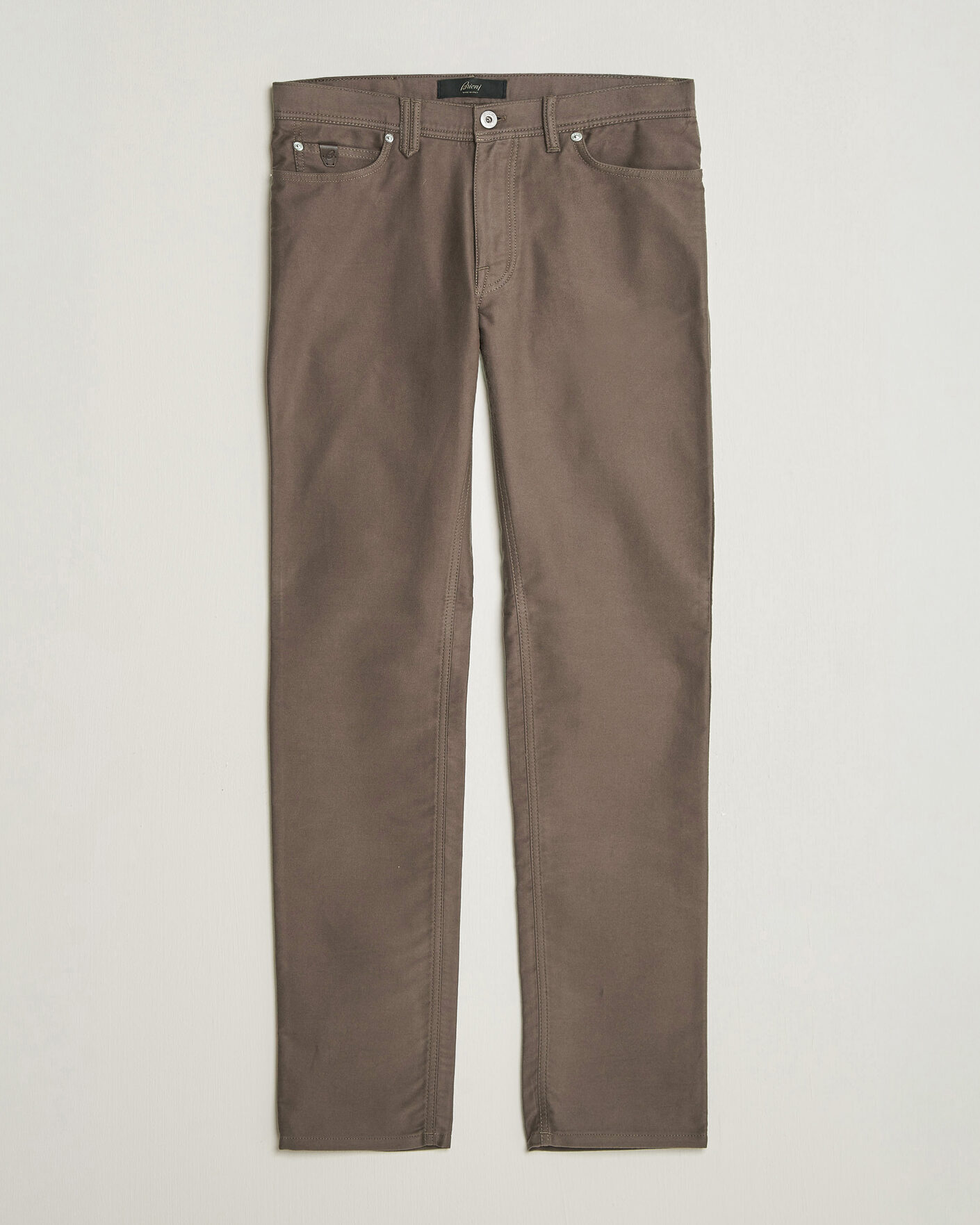 Mies | Housut | Brioni | 5-Pocket Moleskine Pants Grey