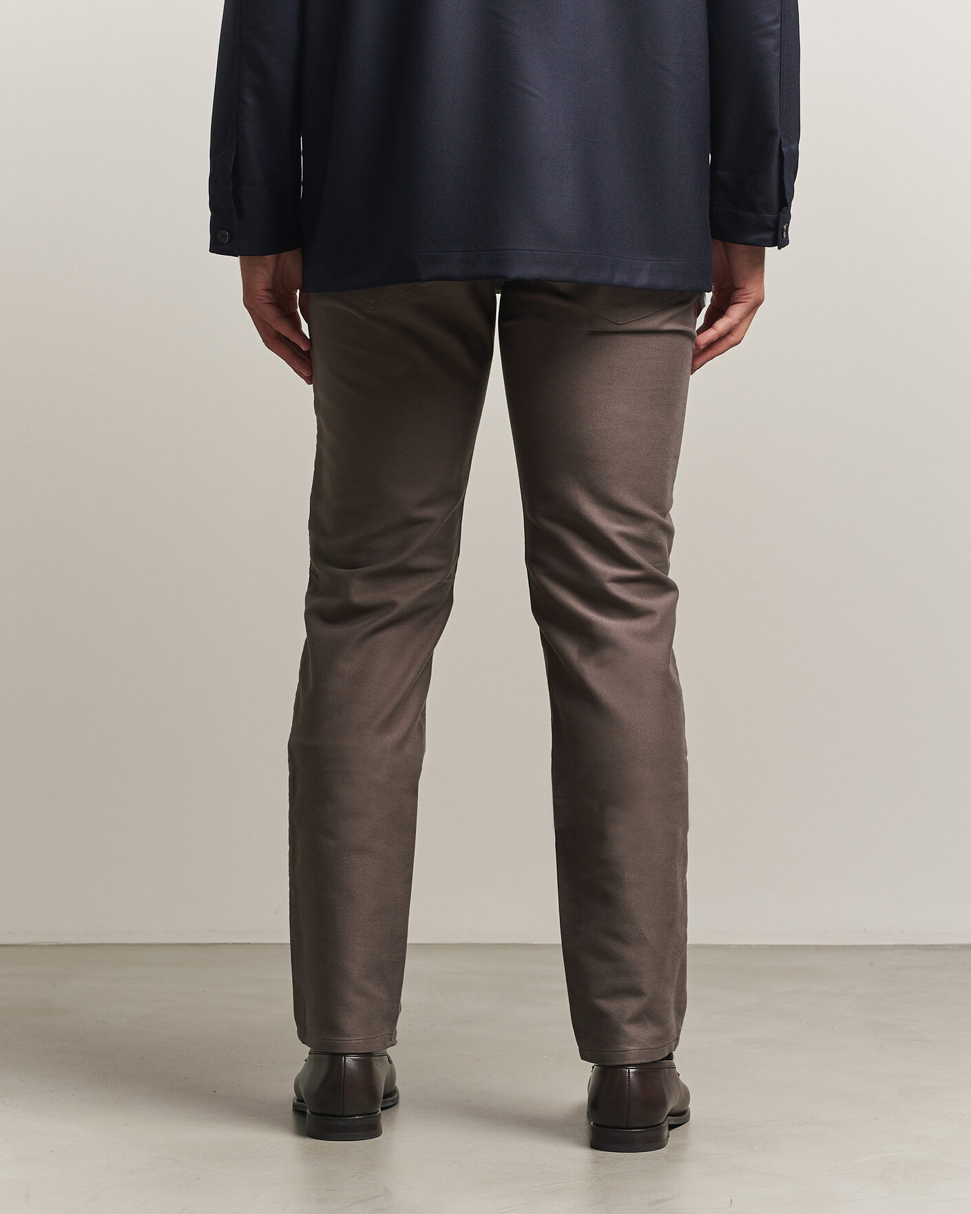 Mies | Housut | Brioni | 5-Pocket Moleskine Pants Grey
