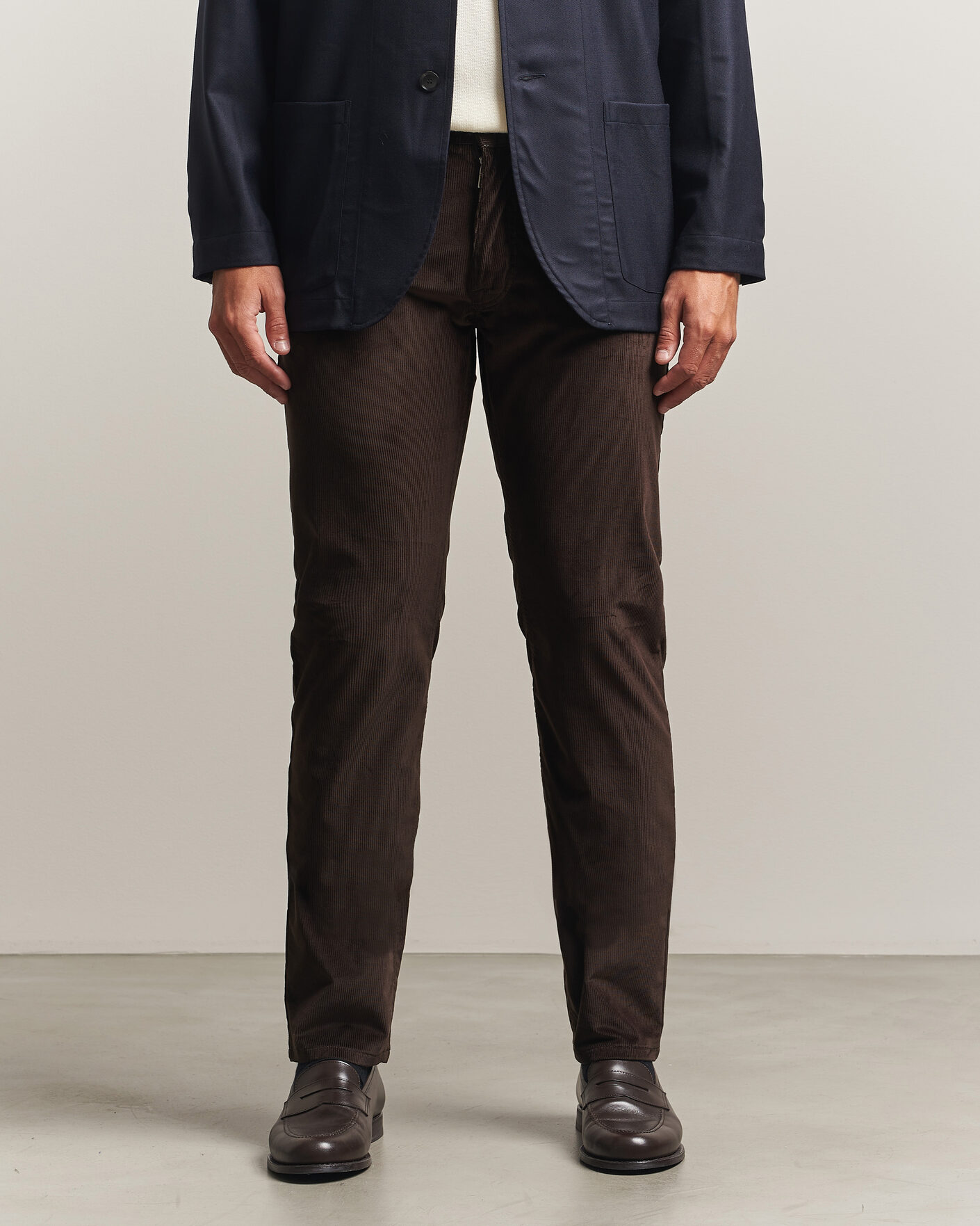 Mies | Housut | Brioni | 5-Pocket Corduroy Pants Dark Brown