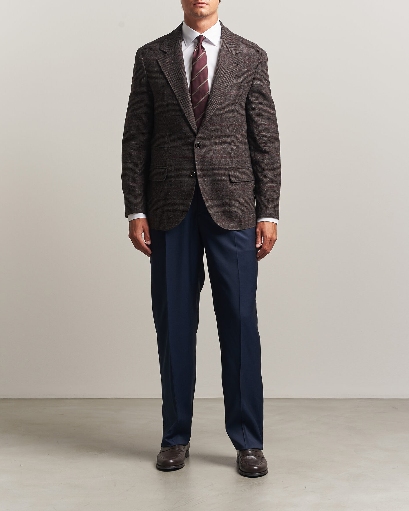Mies | Housut | Brioni | Capri Wool Trousers Navy