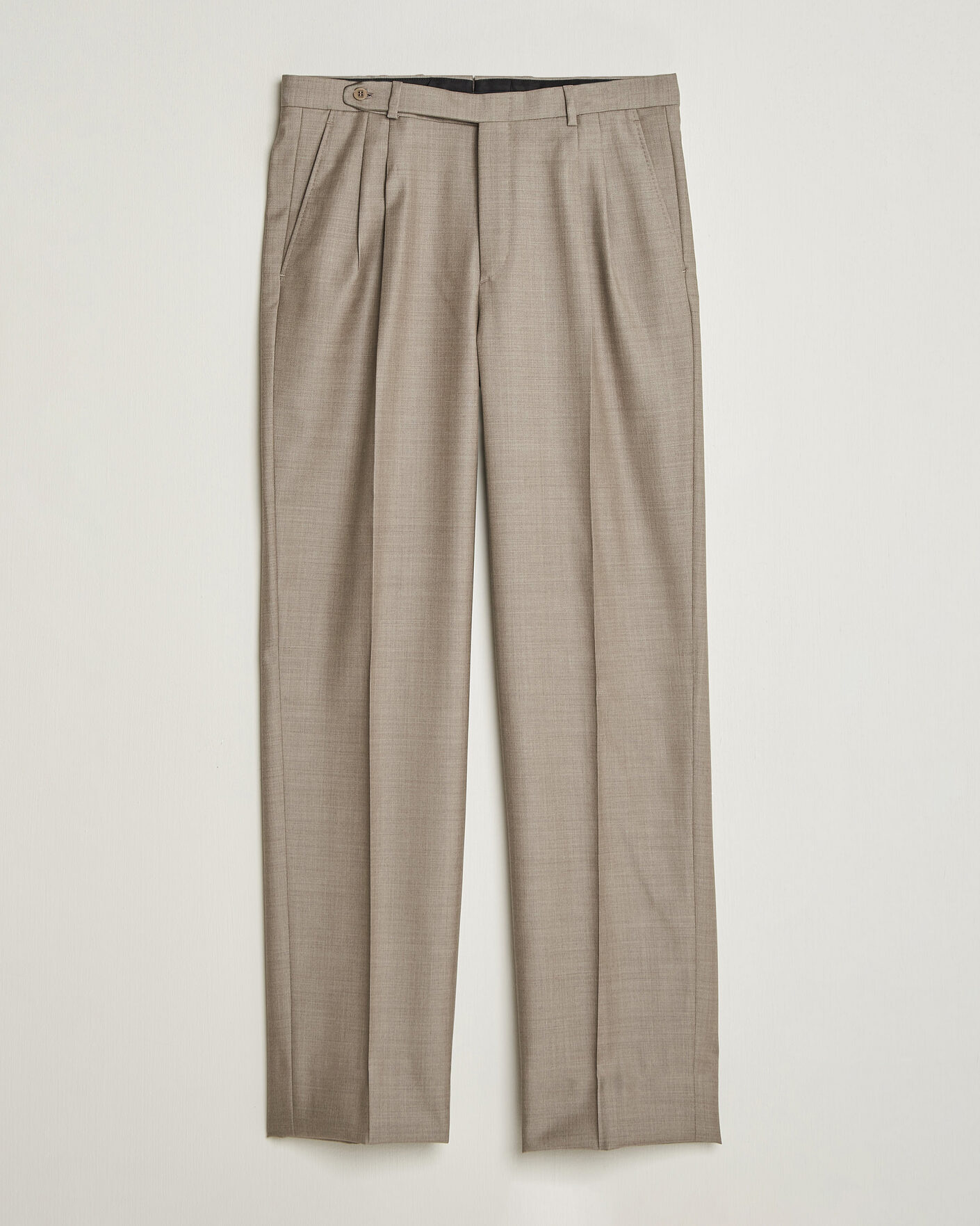 Mies | Housut | Brioni | Capri Wool Trousers Beige
