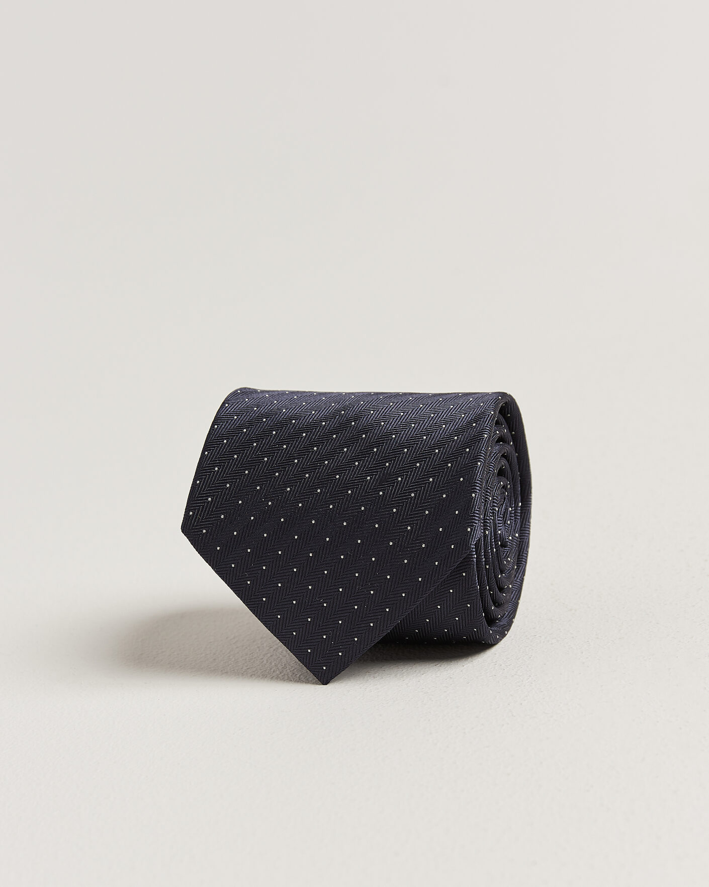 Mies | Solmiot | Brioni | Jacquard Dot Silk Tie Navy