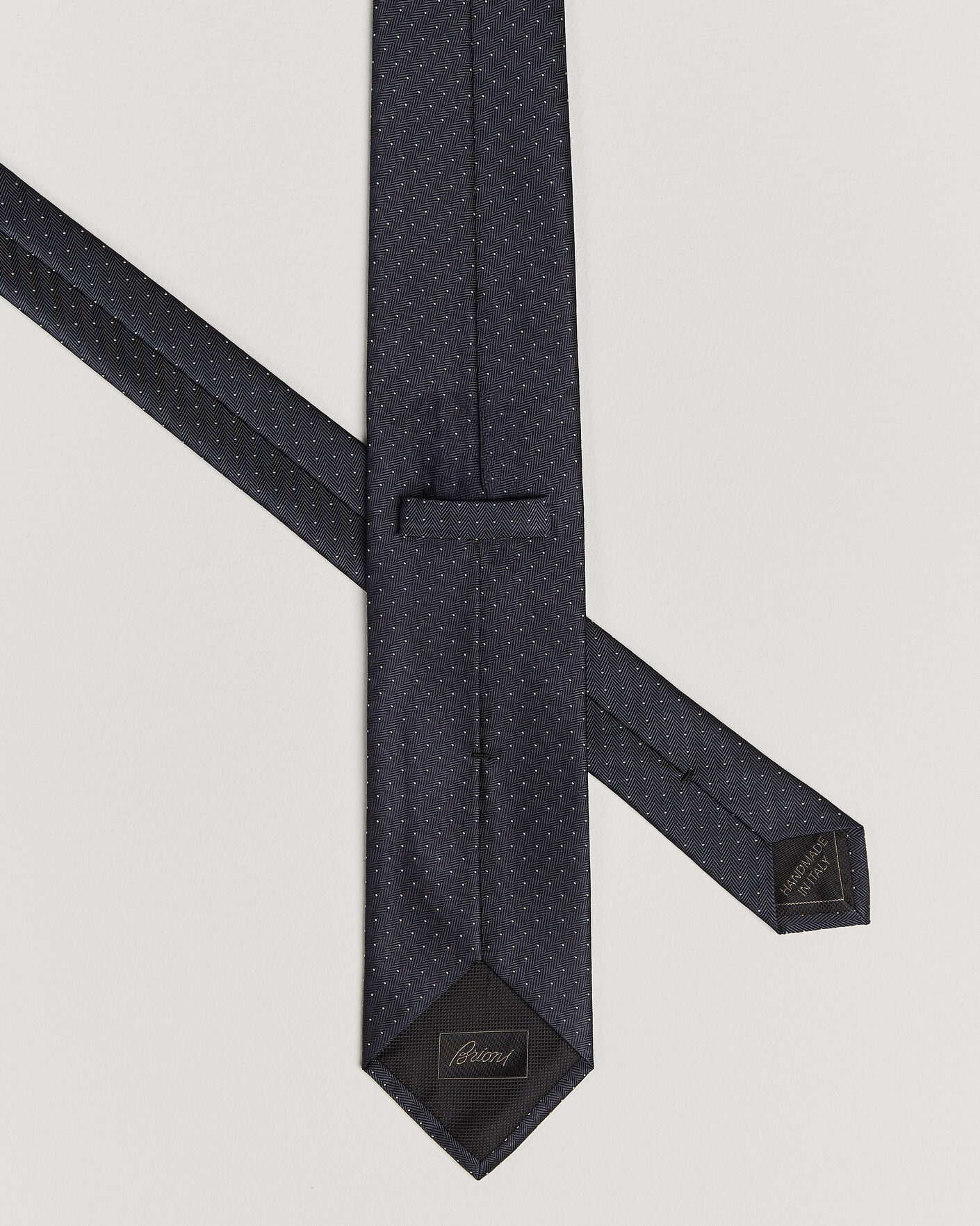 Mies | Solmiot | Brioni | Jacquard Dot Silk Tie Navy