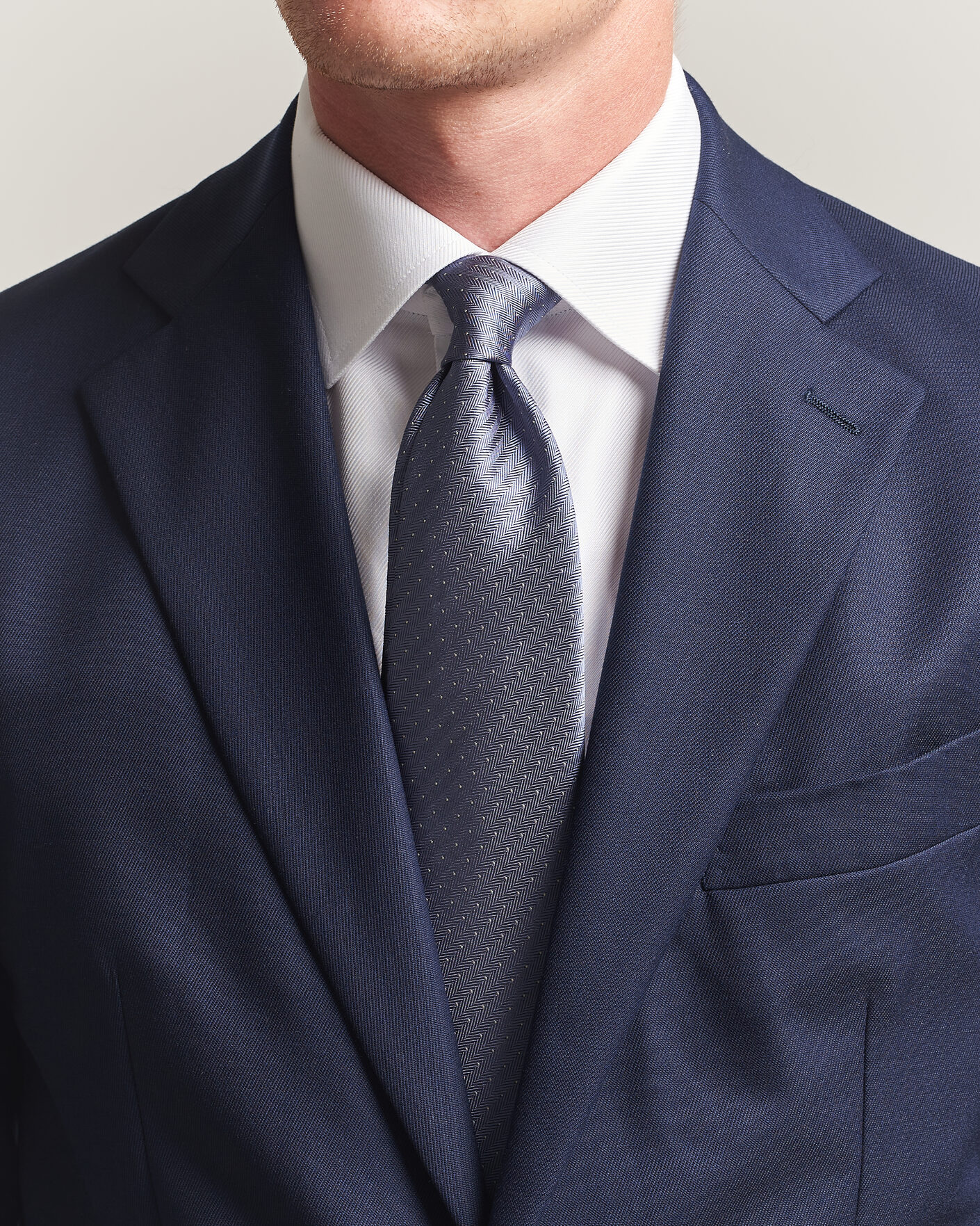 Mies | Solmiot | Brioni | Jacquard Dot Silk Tie Light Blue