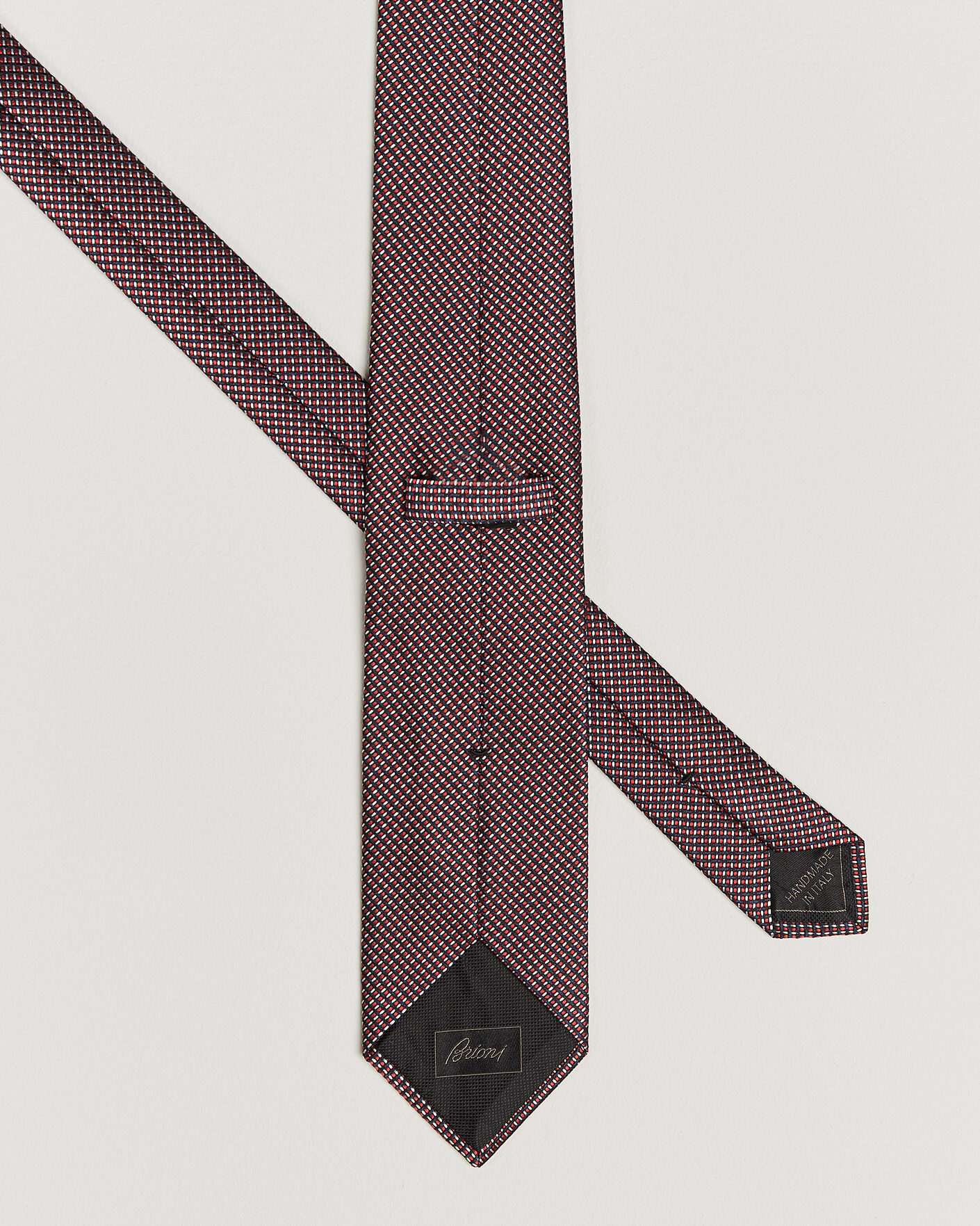 Mies | Solmiot | Brioni | Jacquard Silk Tie Red