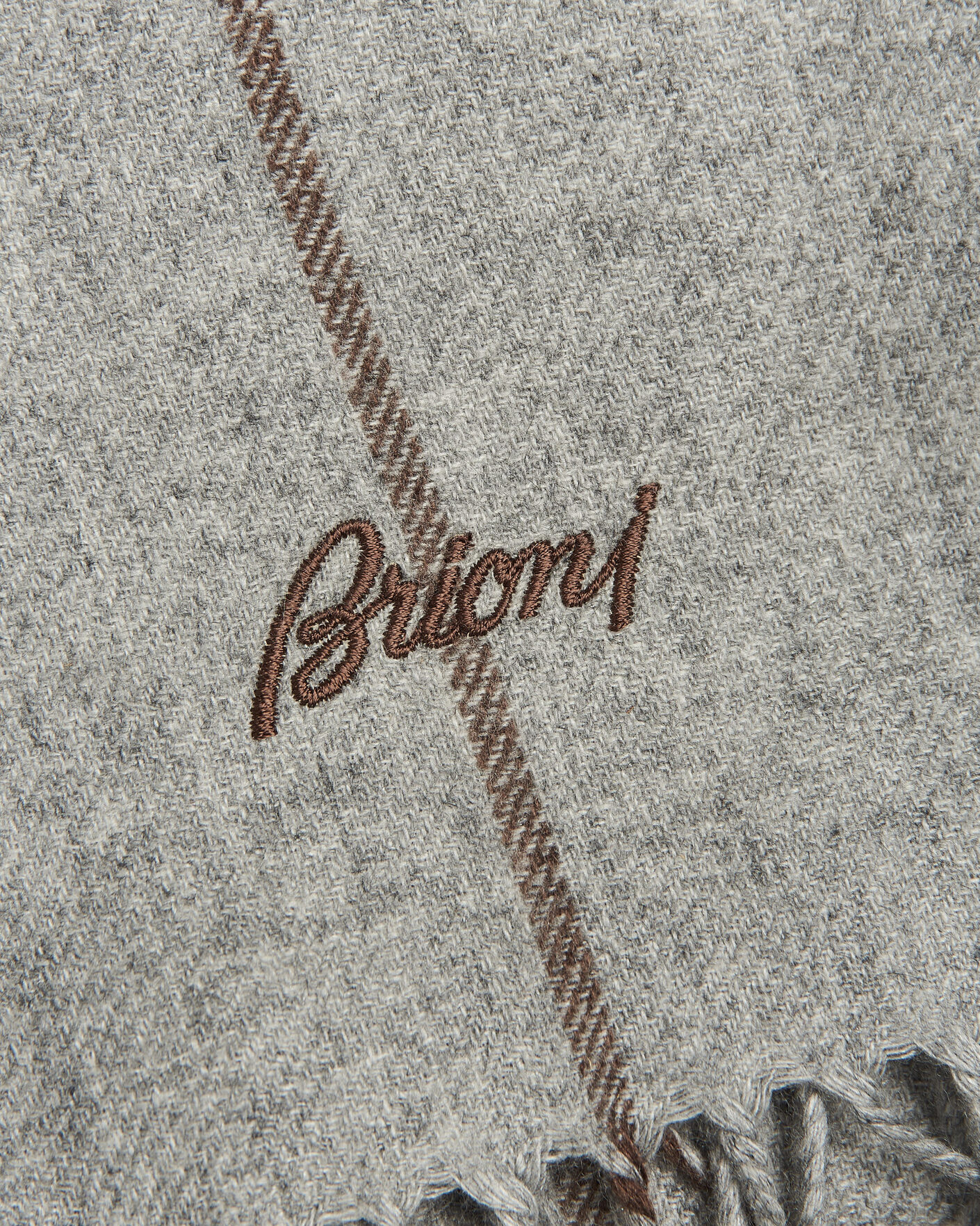 Mies | Kaulaliinat | Brioni | Cashmere Scarf Grey Check