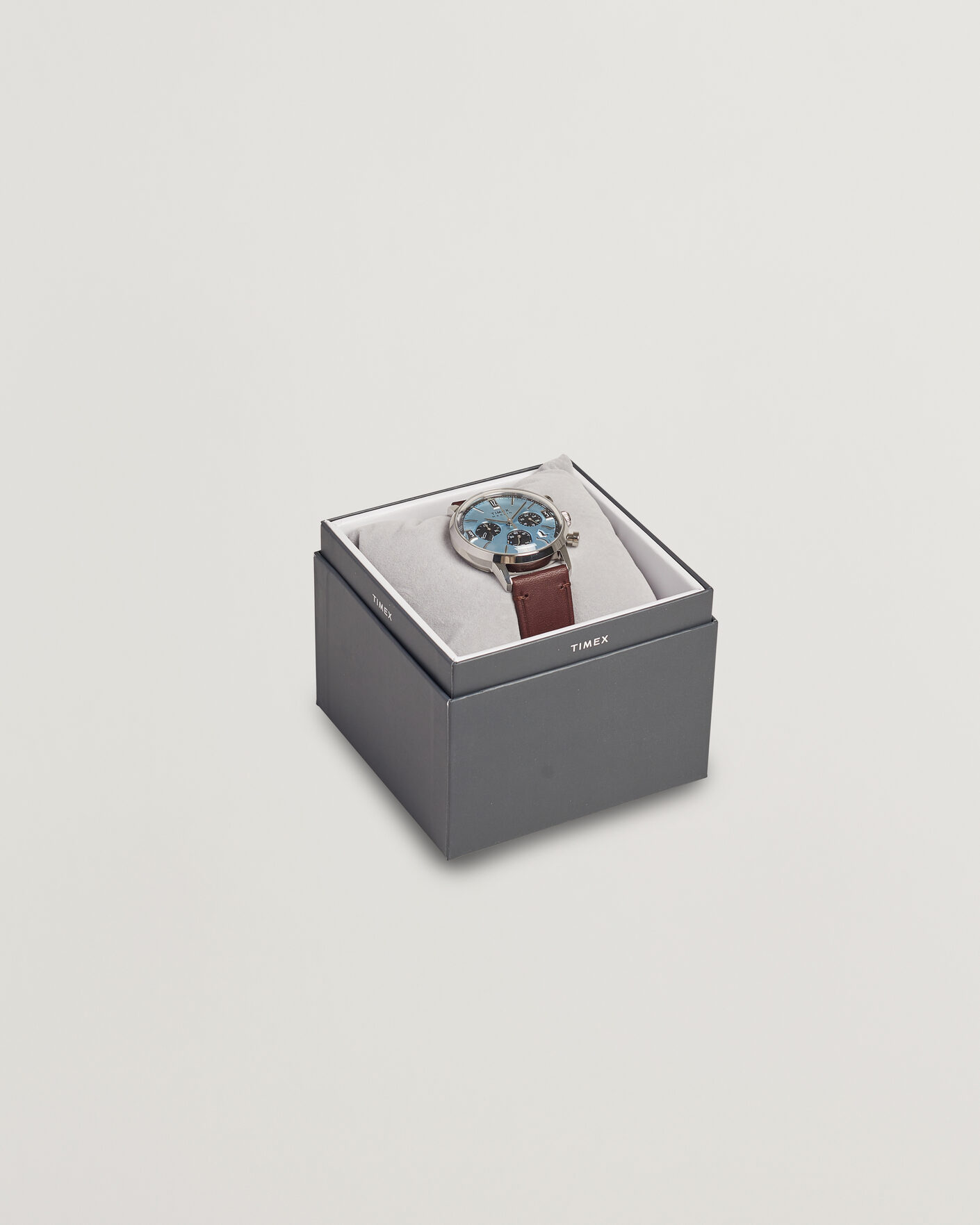 Mies | Timex Marlin Quartz Chronograph Leather 40mm Ice Blue Dial | Timex | Marlin Quartz Chronograph Leather 40mm Ice Blue Dial