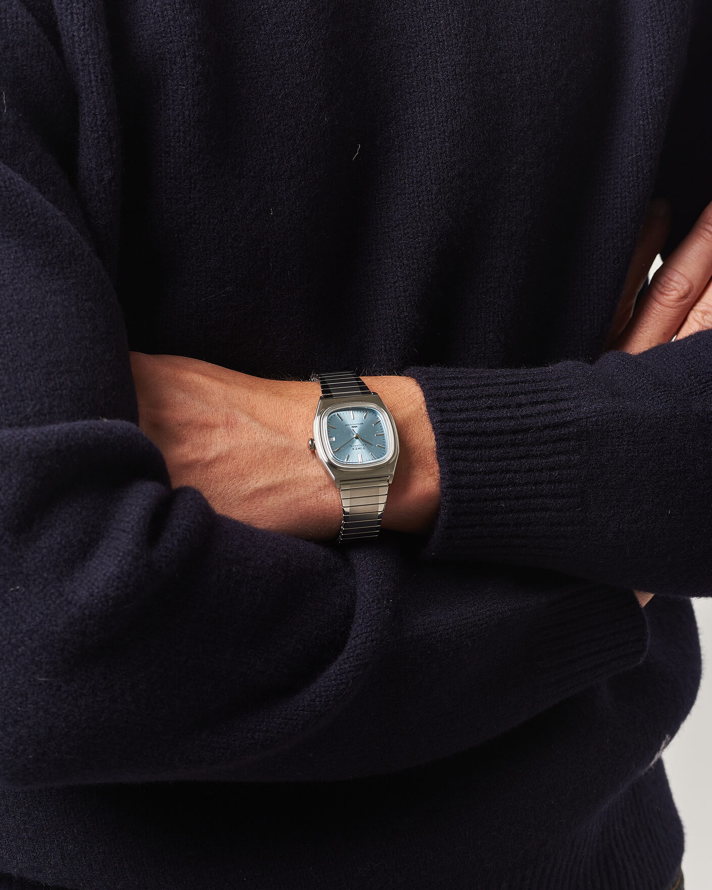 Mies | Timex 1983s Automatic Reissue 34mm Ice Blue Dial | Timex | 1983s Automatic Reissue 34mm Ice Blue Dial