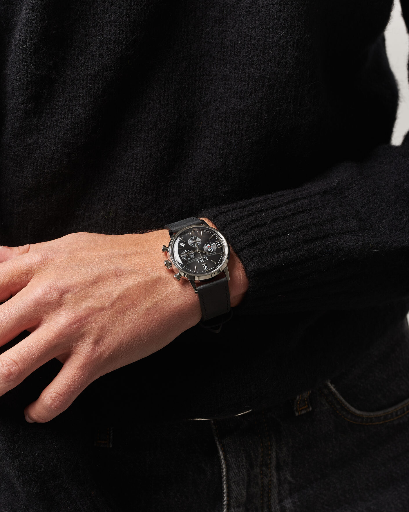 Mies | Timex Timex x Peanuts Chrono Cool Joe Leather 40mm Black Dial | Timex | x Peanuts Chrono Cool Joe Leather 40mm Black Dial