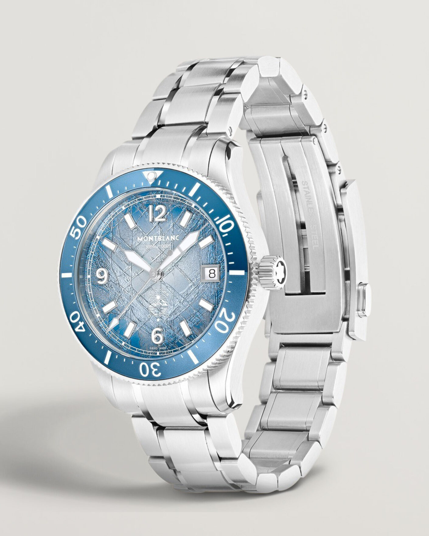 Mies | Montblanc Iced Sea Automatic Date 0 Oxygen Light Blue | Montblanc | Iced Sea Automatic Date 0 Oxygen Light Blue