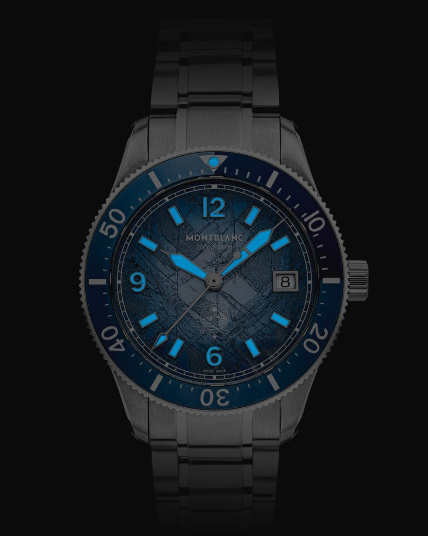 Mies | Montblanc Iced Sea Automatic Date 0 Oxygen Light Blue | Montblanc | Iced Sea Automatic Date 0 Oxygen Light Blue