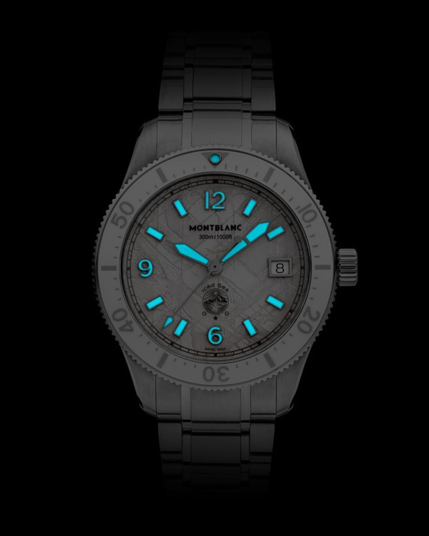 Mies | Montblanc Iced Sea Automatic Date 0 Oxygen White | Montblanc | Iced Sea Automatic Date 0 Oxygen White