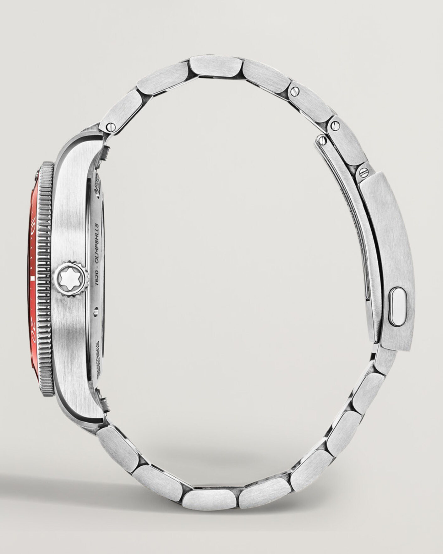 Mies | Teräsranneke | Montblanc | Iced Sea Automatic Date 0 Oxygen Limited Red