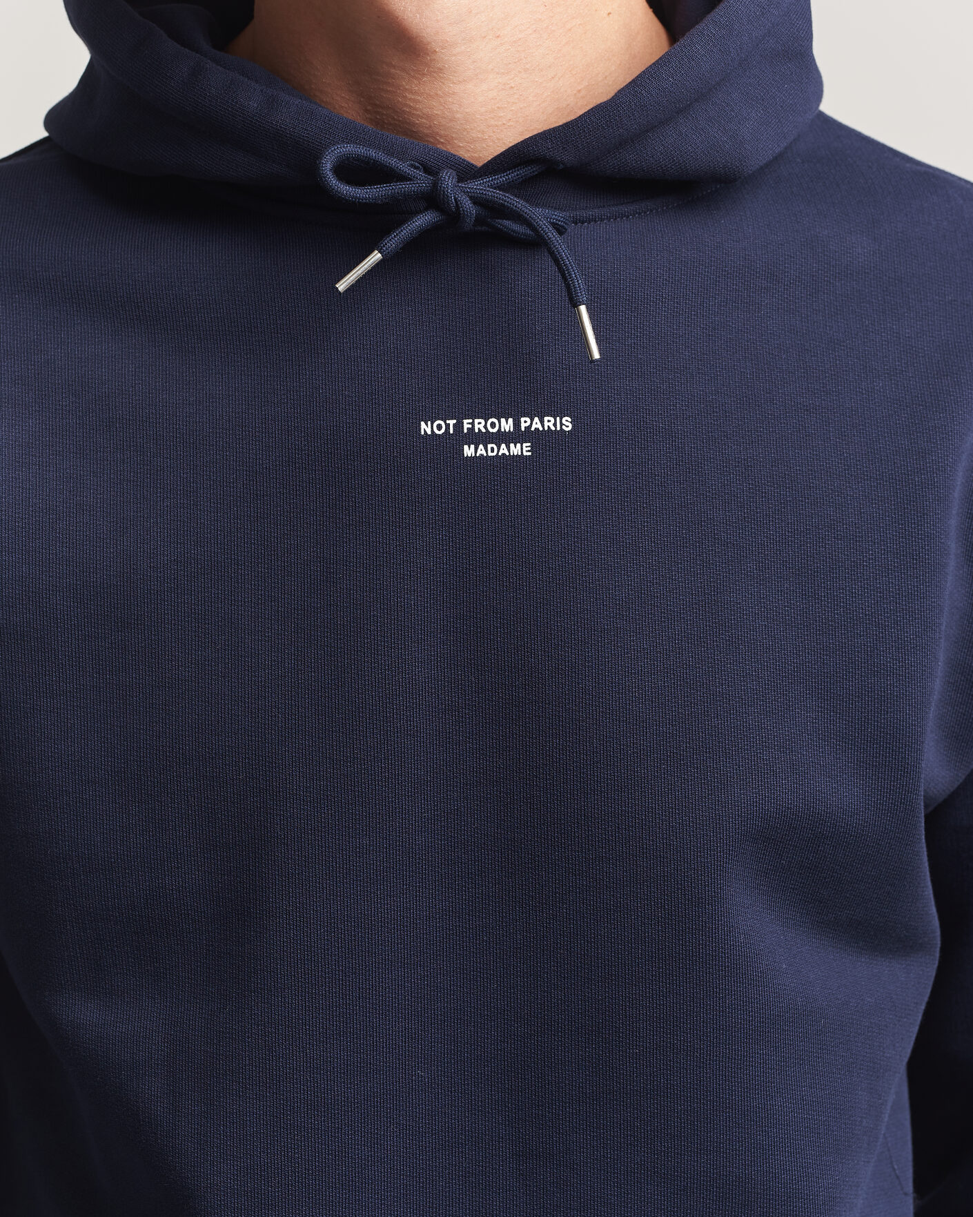 Mies | Puserot | Drôle de Monsieur | Classic Slogan Hoodie Navy