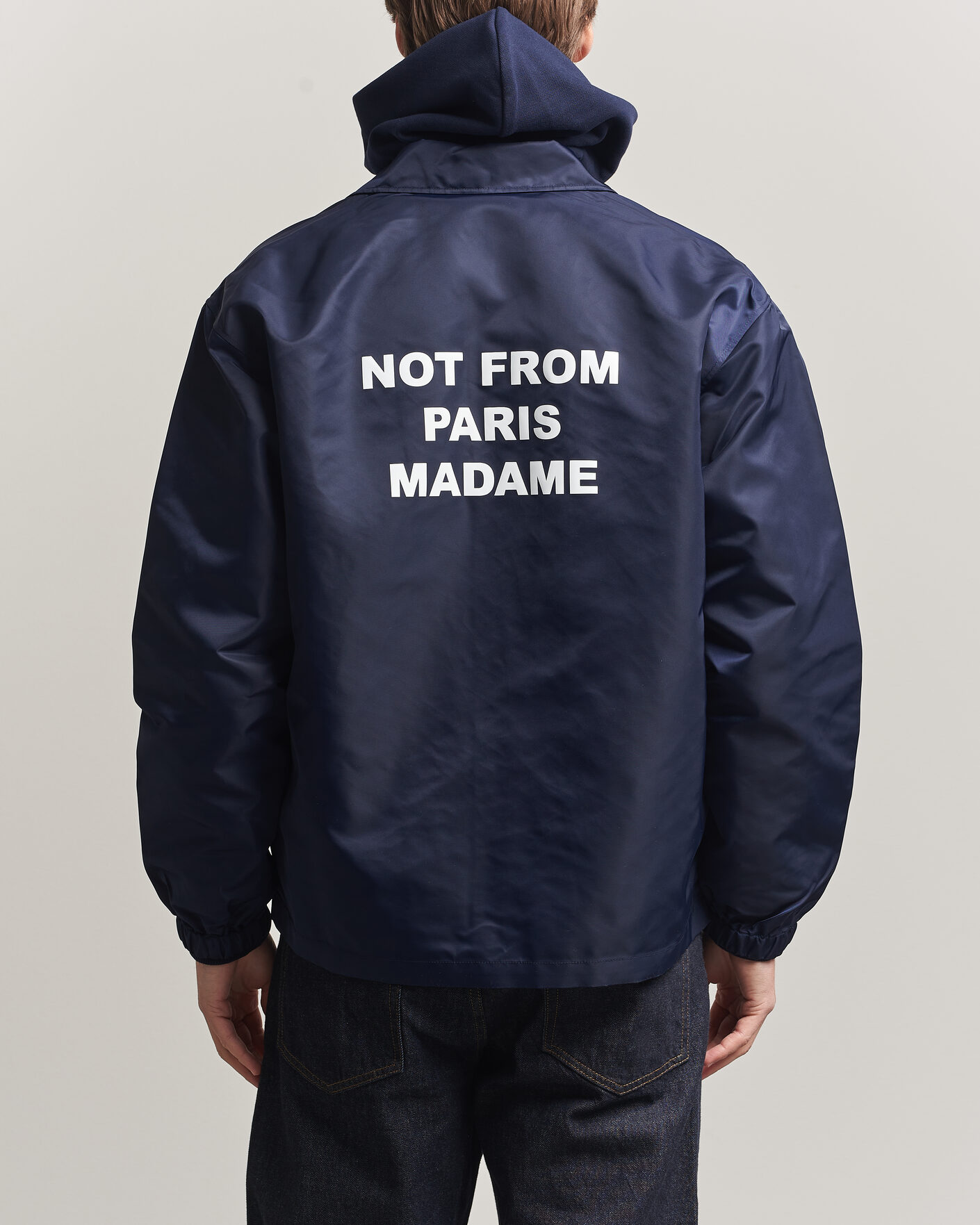 Mies | Takit | Drôle de Monsieur | La Veste Slogan Jacket Navy