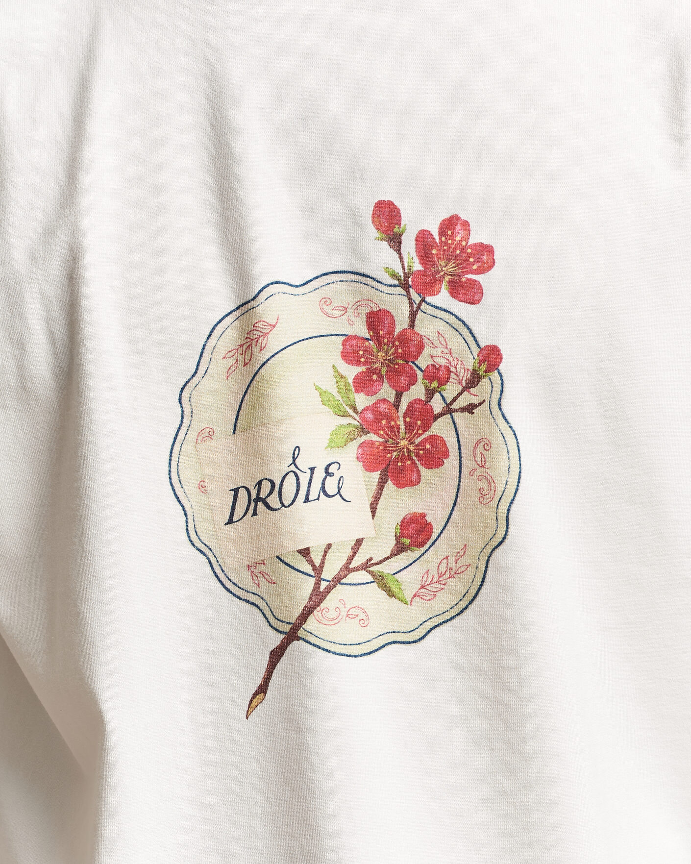 Mies | T-paidat | Drôle de Monsieur | Porcelaine T-shirt Off White