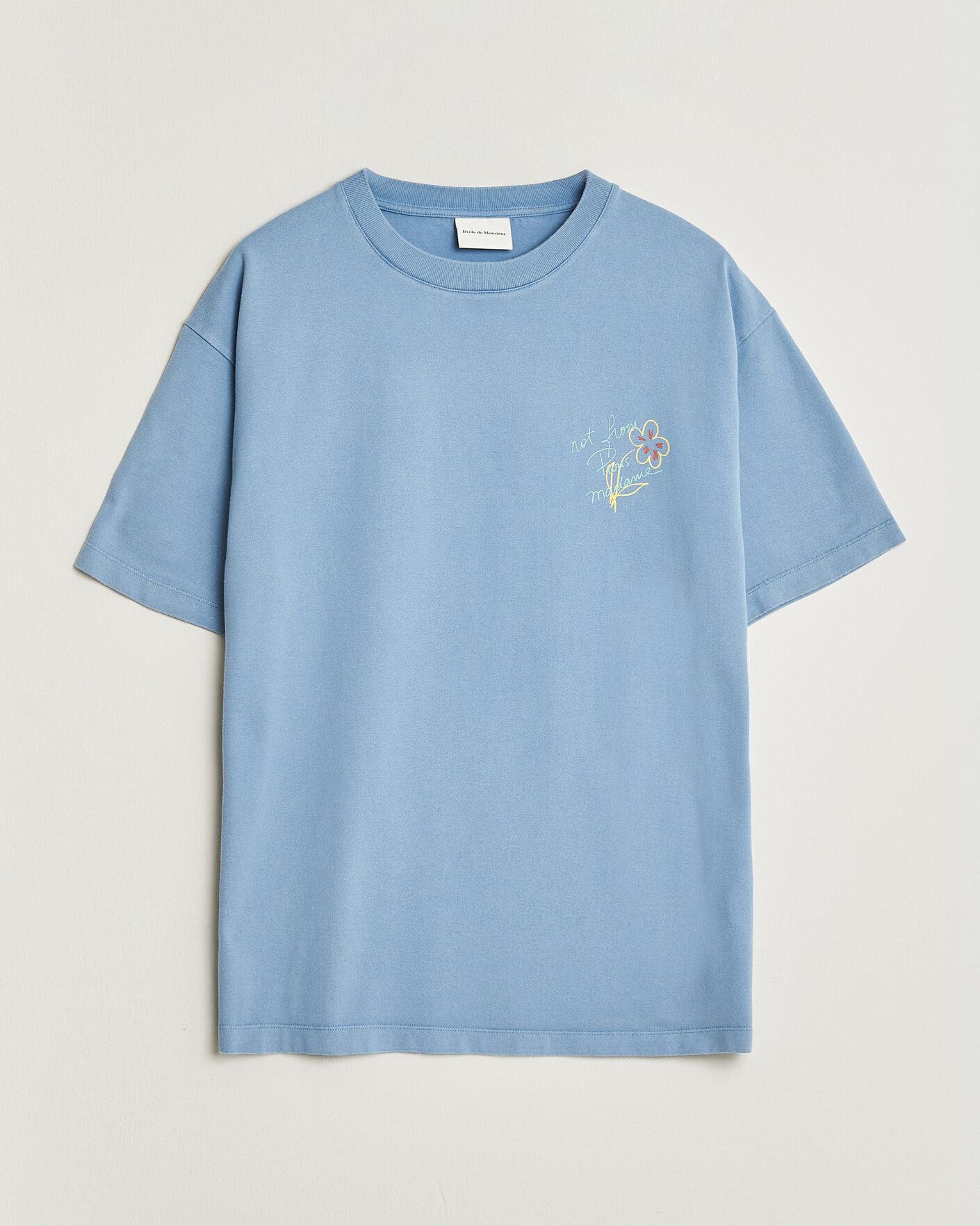 Mies | T-paidat | Drôle de Monsieur | Esquisse Slogan T-shirt Light Blue