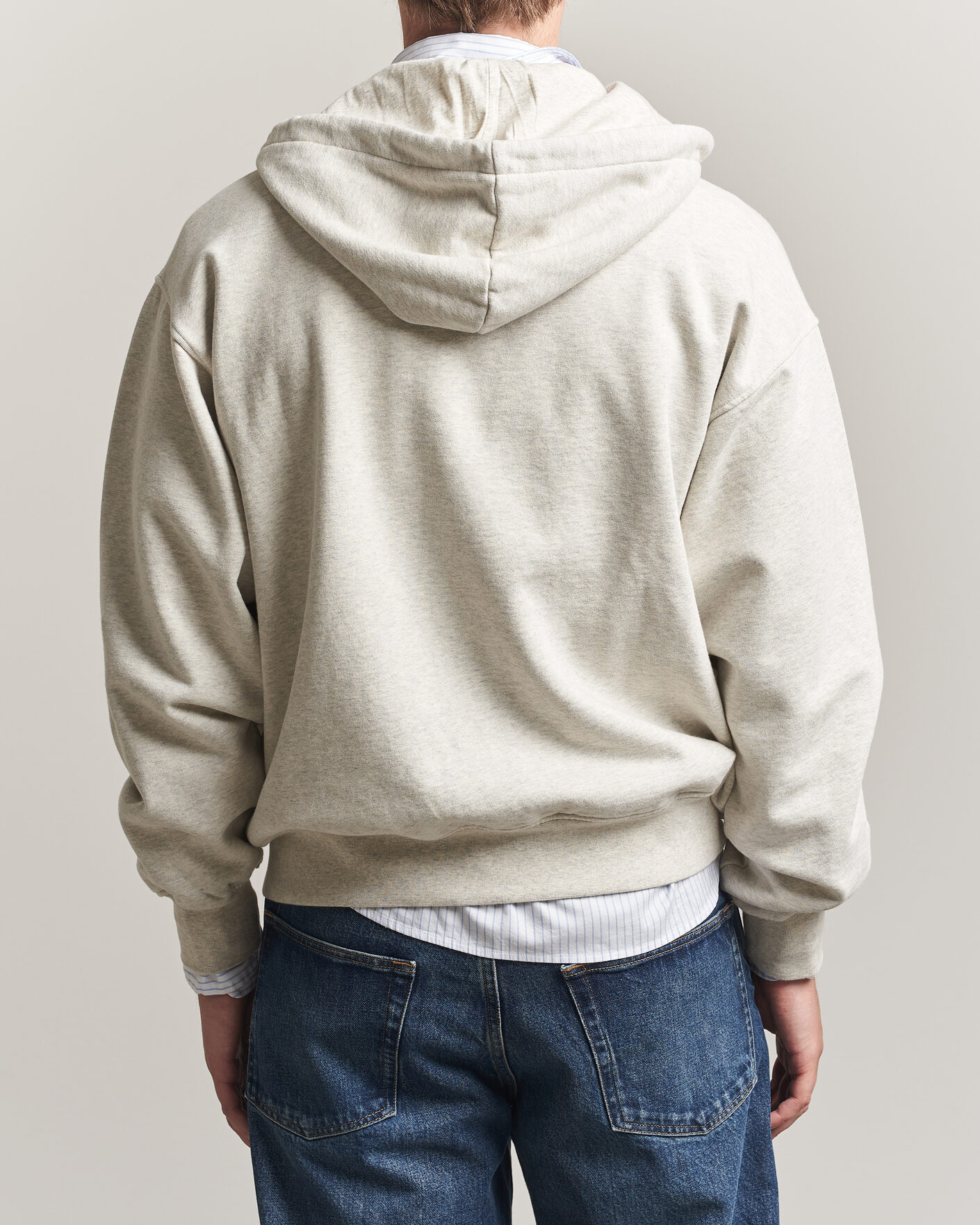 Mies | Puserot | Drôle de Monsieur | Slogan Full Zip Hoodie Grey