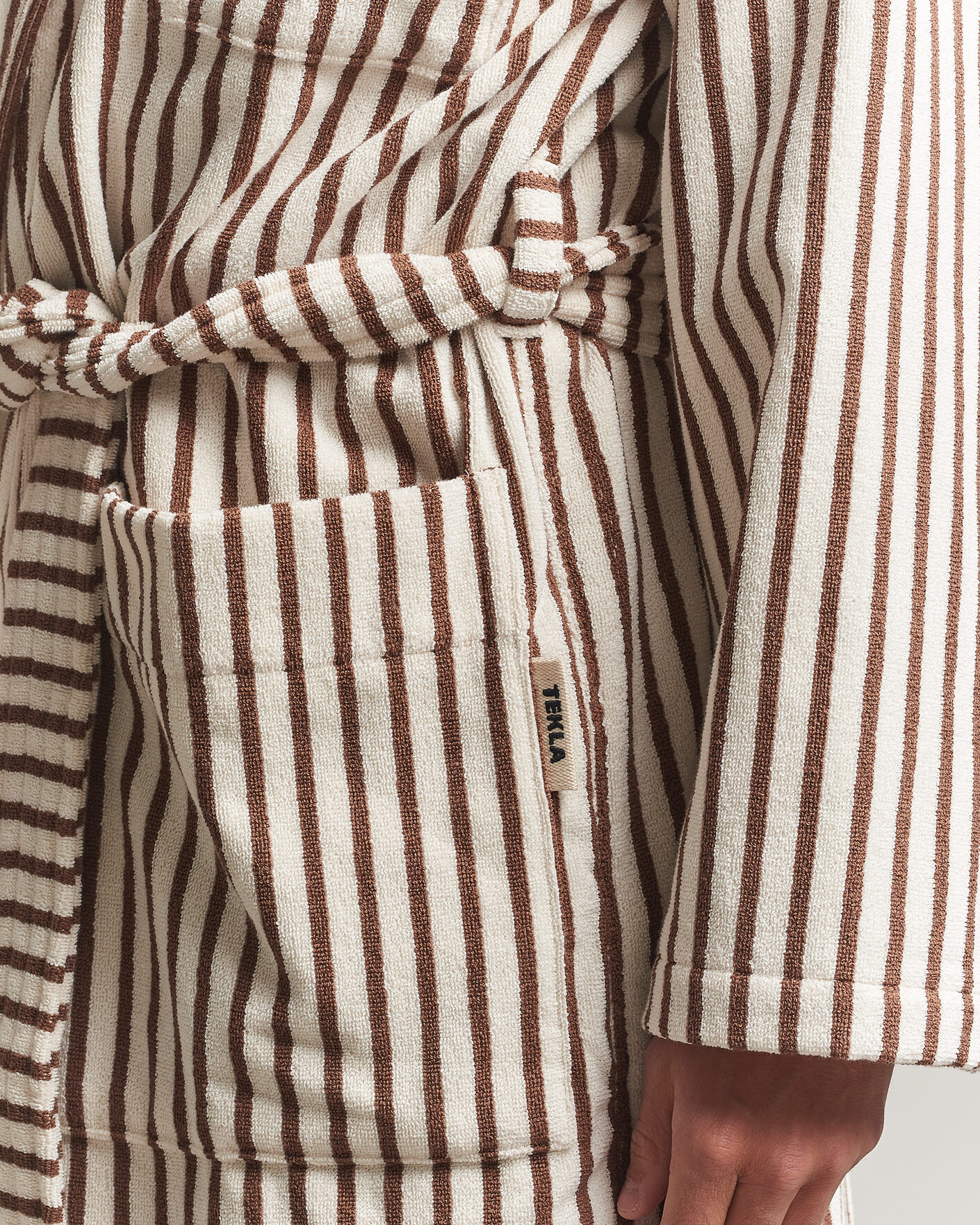 Mies | Yöpuvut ja kylpytakit | Tekla | Organic Terry Classic Bathrobe Kodiak Stripes