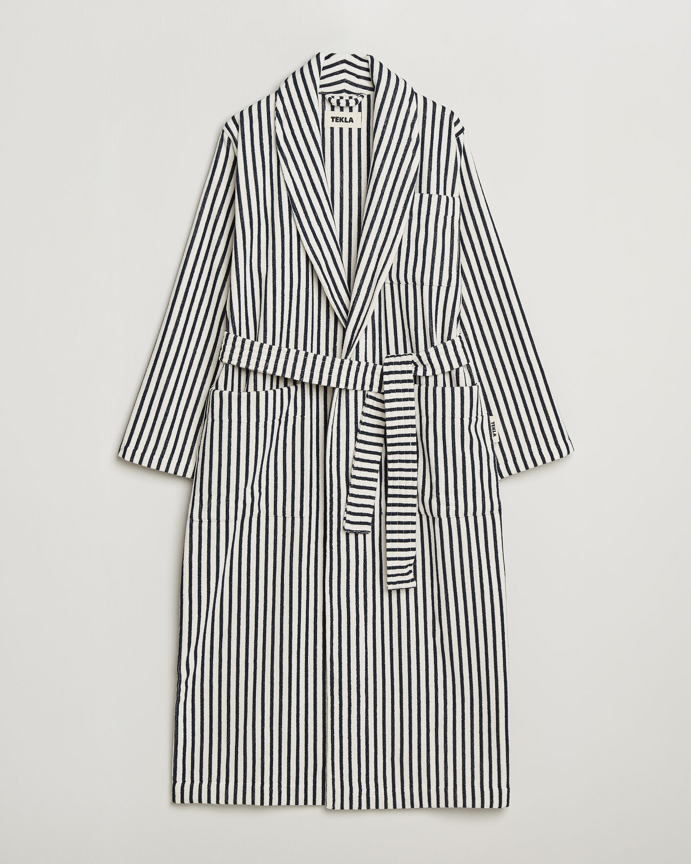 Miehet |  | Tekla | Organic Terry Classic Bathrobe Sailor Stripes